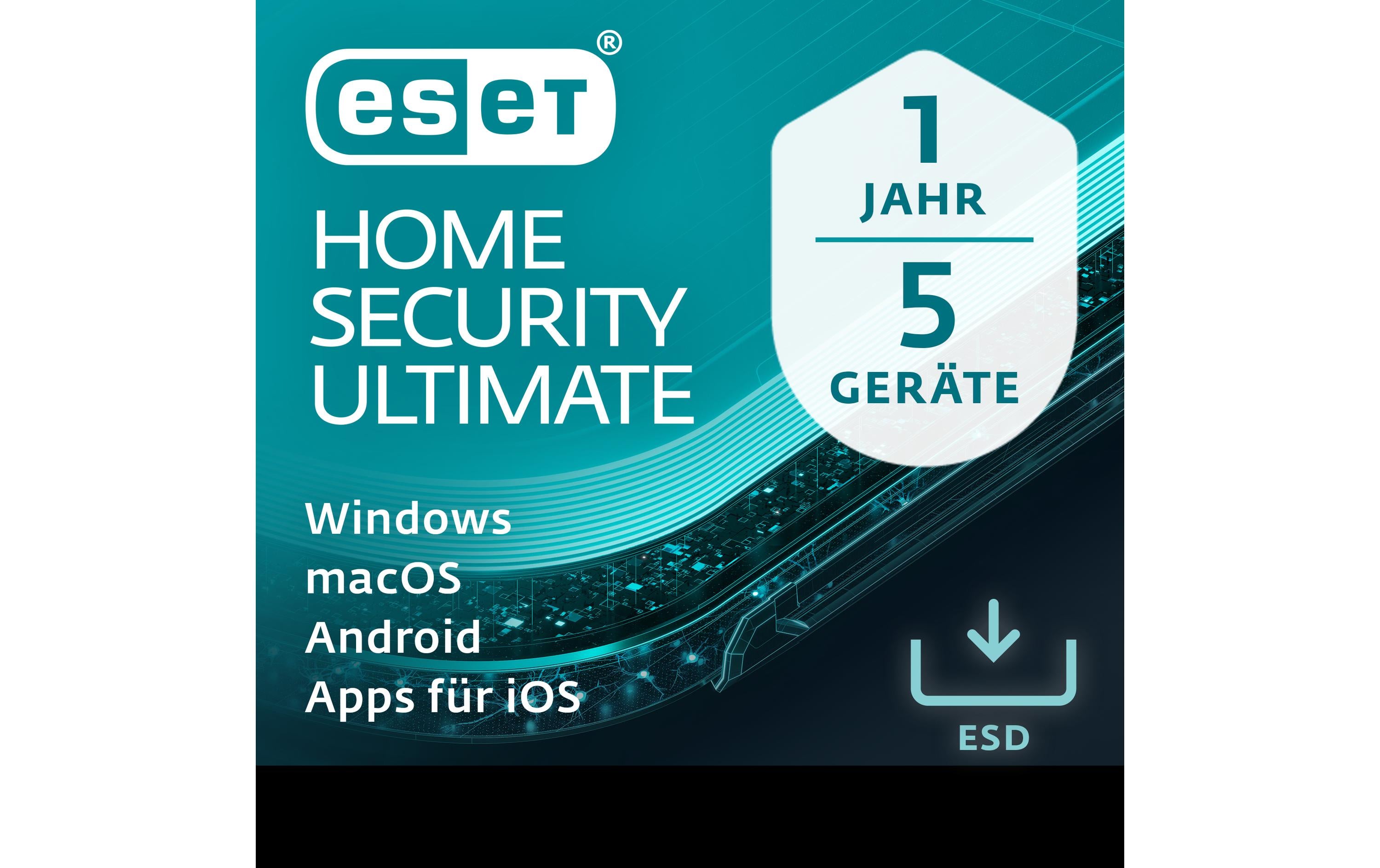 ESET HOME Security Ultimate - ESD Voll, 1yr, 5us, ML