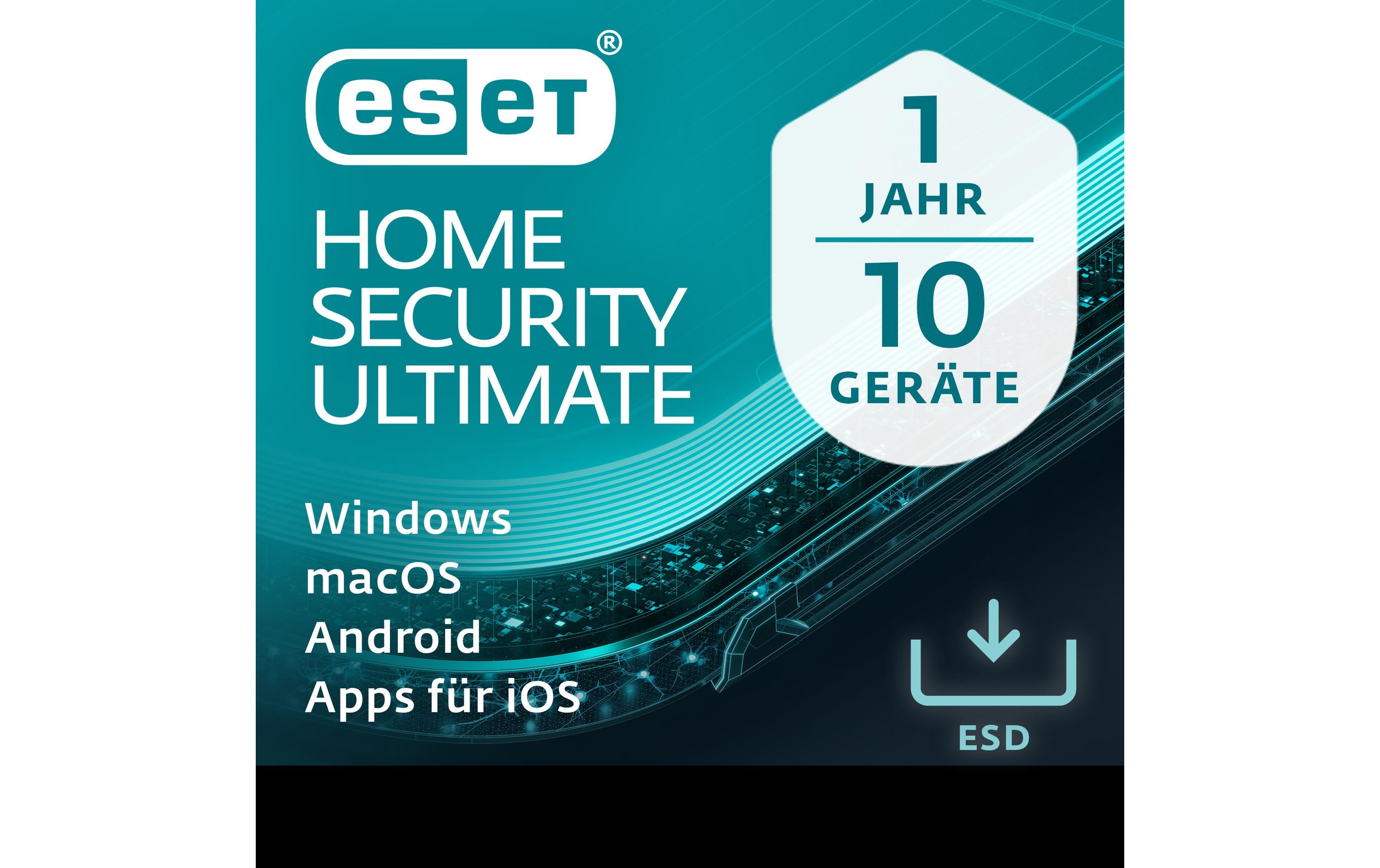 ESET HOME Security Ultimate - ESD Voll, 1yr, 10us, ML