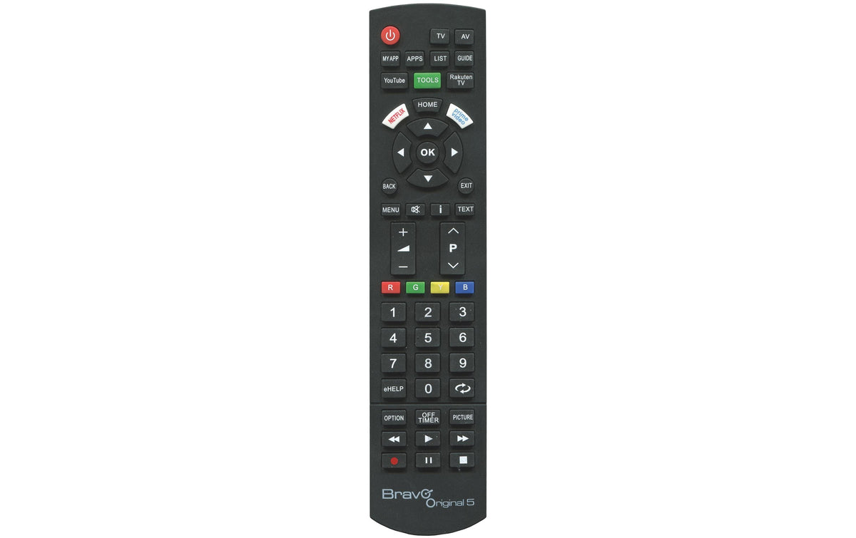 Bravo Fernbedieung ORIGINAL 5 als Ersatz für Panasonic Fernbedienungen
