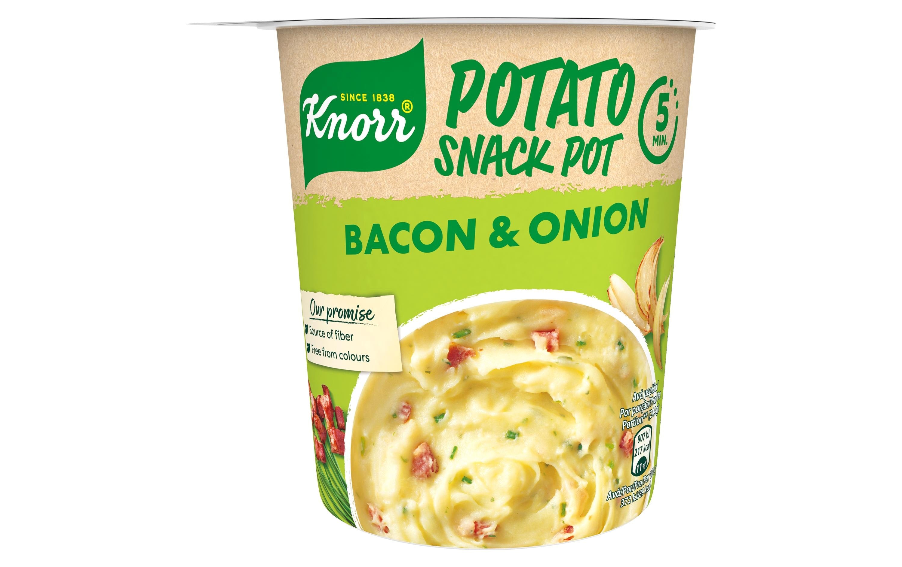 KNORR Potato Snack Bacon & Onion Becher 1 Portion