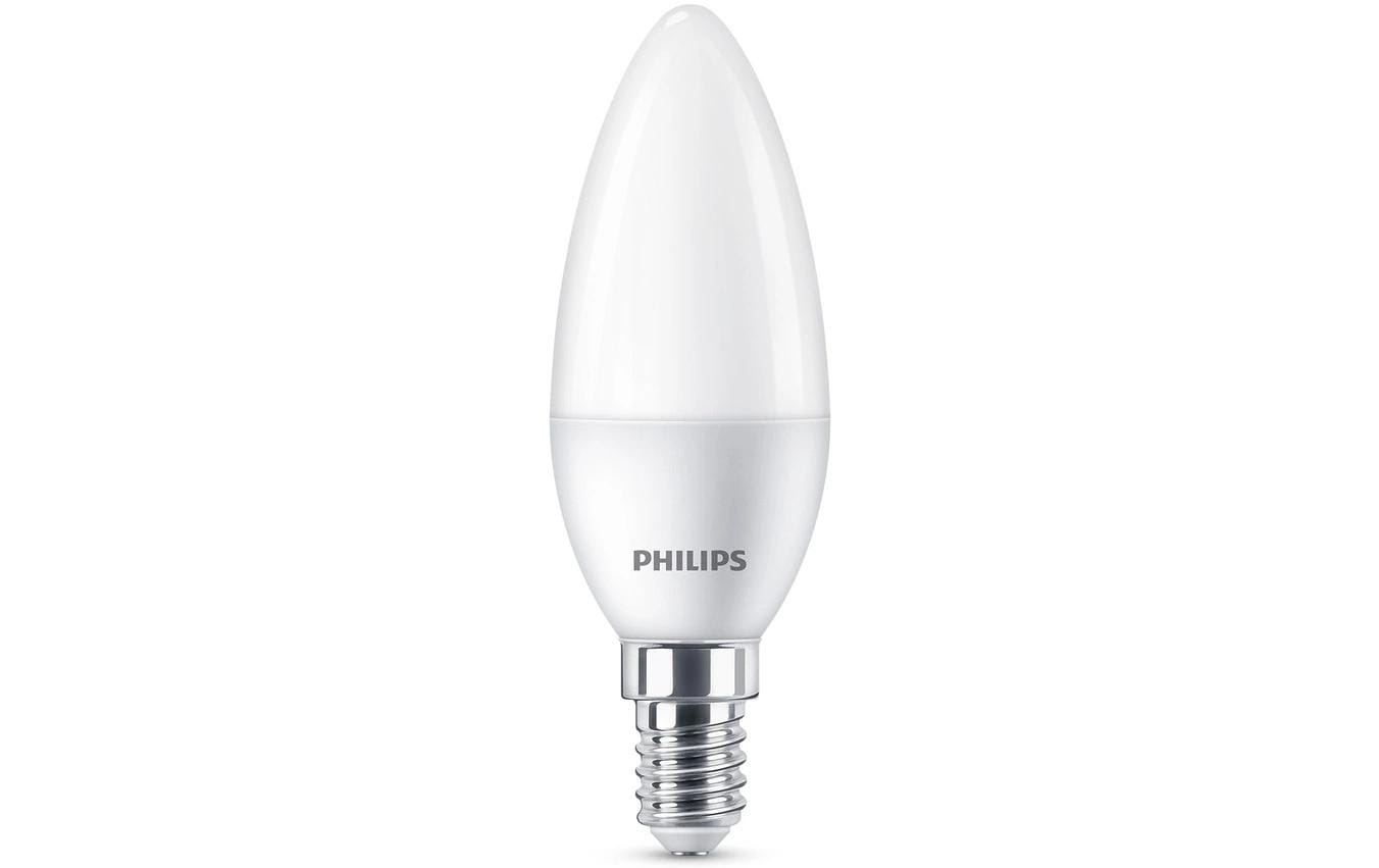 Philips LED Lampe 5.5W (40W) E14, B35, 470lm, 2700K, matt, 3er