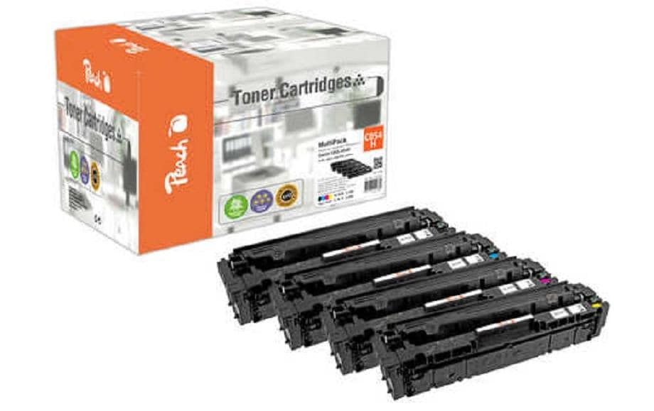 Peach Toner für Canon CRG-054H MultiPack 1x3100 S. black, 3x2300 S. c,m,y