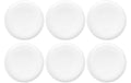 FURBER Teller gross 6er Set weiss Dia 26.5cm, porcelan, weiss