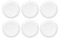 FURBER Teller klein 6er Set weiss Dia 21cm, porcelan, weiss