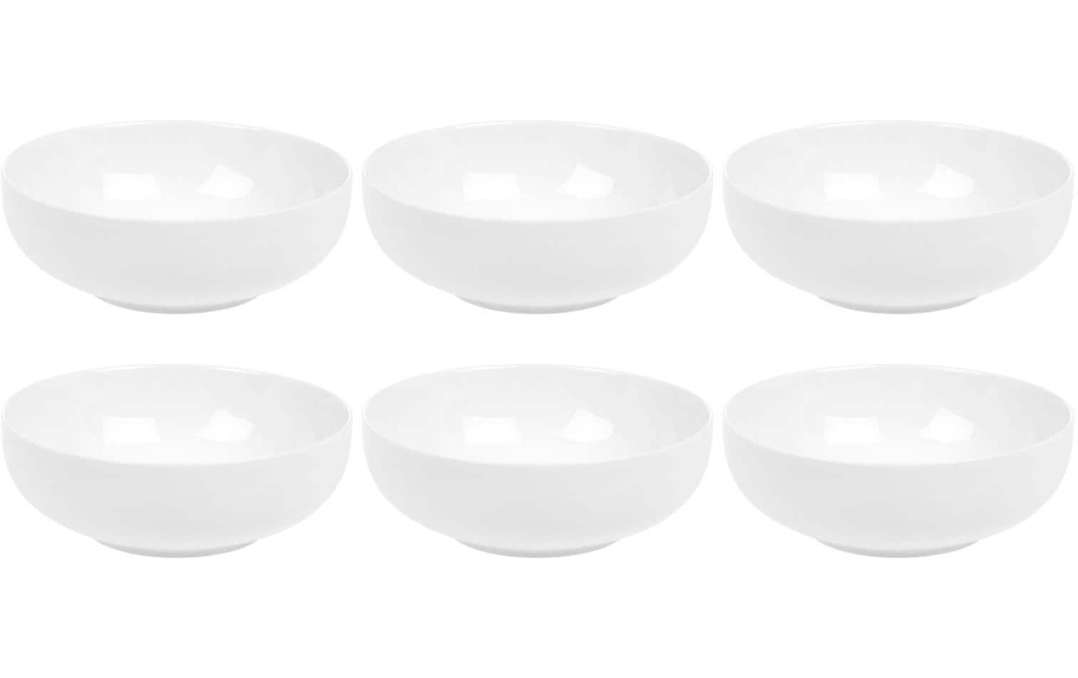 FURBER Schale klein 6er Set weiss Dia 16cm, porcelan, weiss