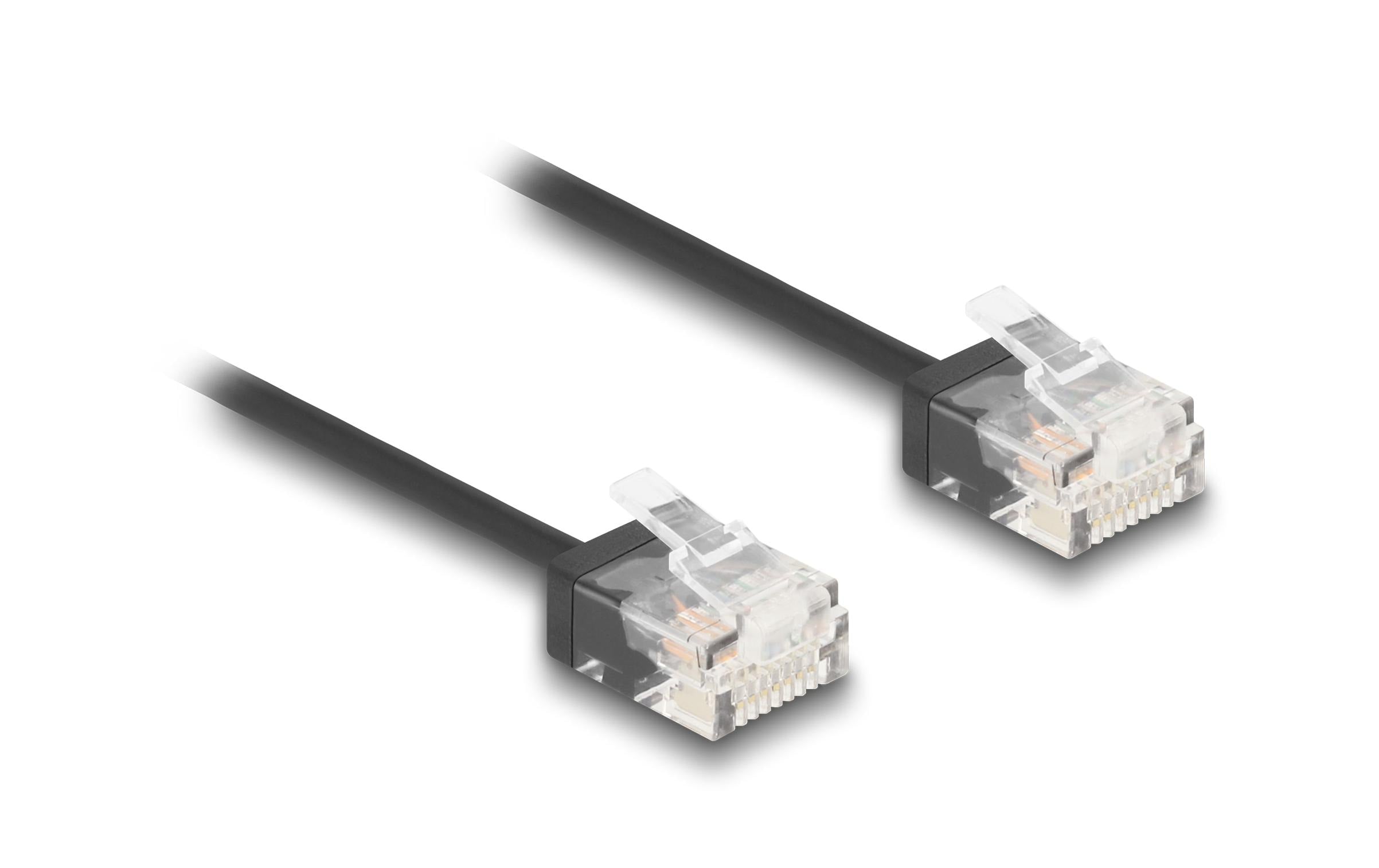 Delock Netzwerkkabel RJ45 Cat.6 UTP Ultra Slim, 1m, schwarz