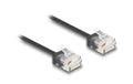 Delock Netzwerkkabel RJ45 Cat.6 UTP Ultra Slim, 5m, schwarz