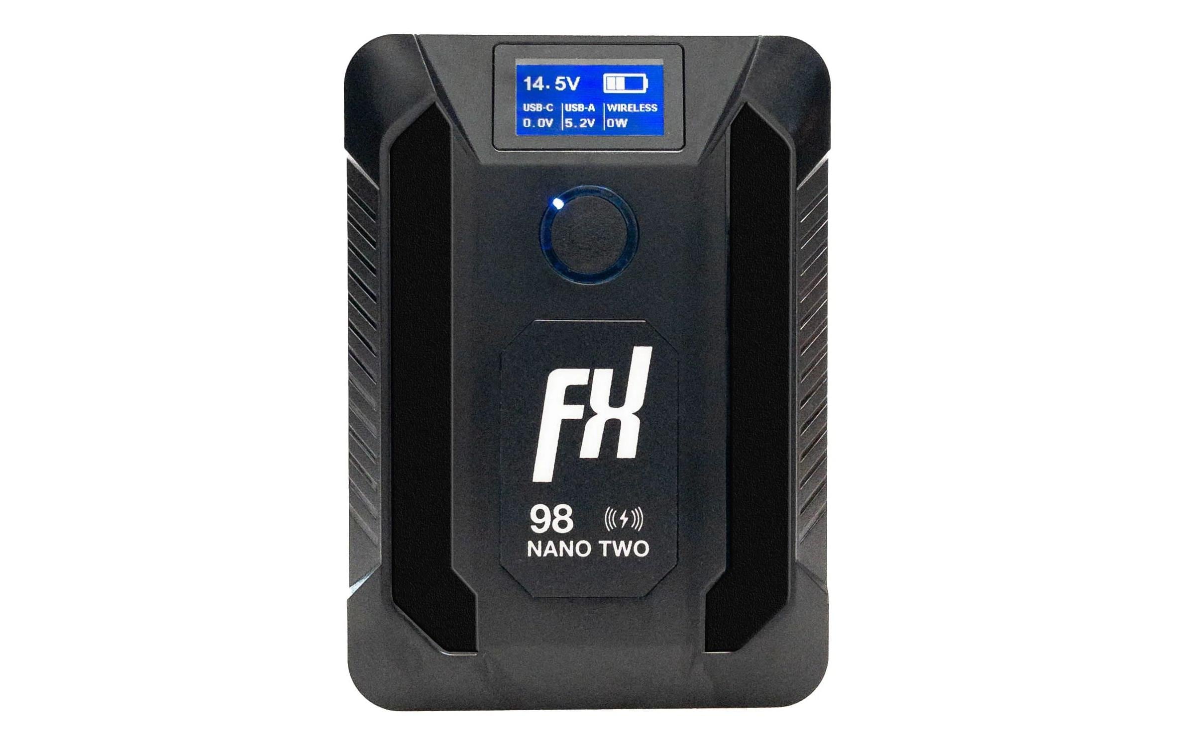 FXLion NANO TWO - V-Mount Battery 14.4V, 98Wh, wireless charging