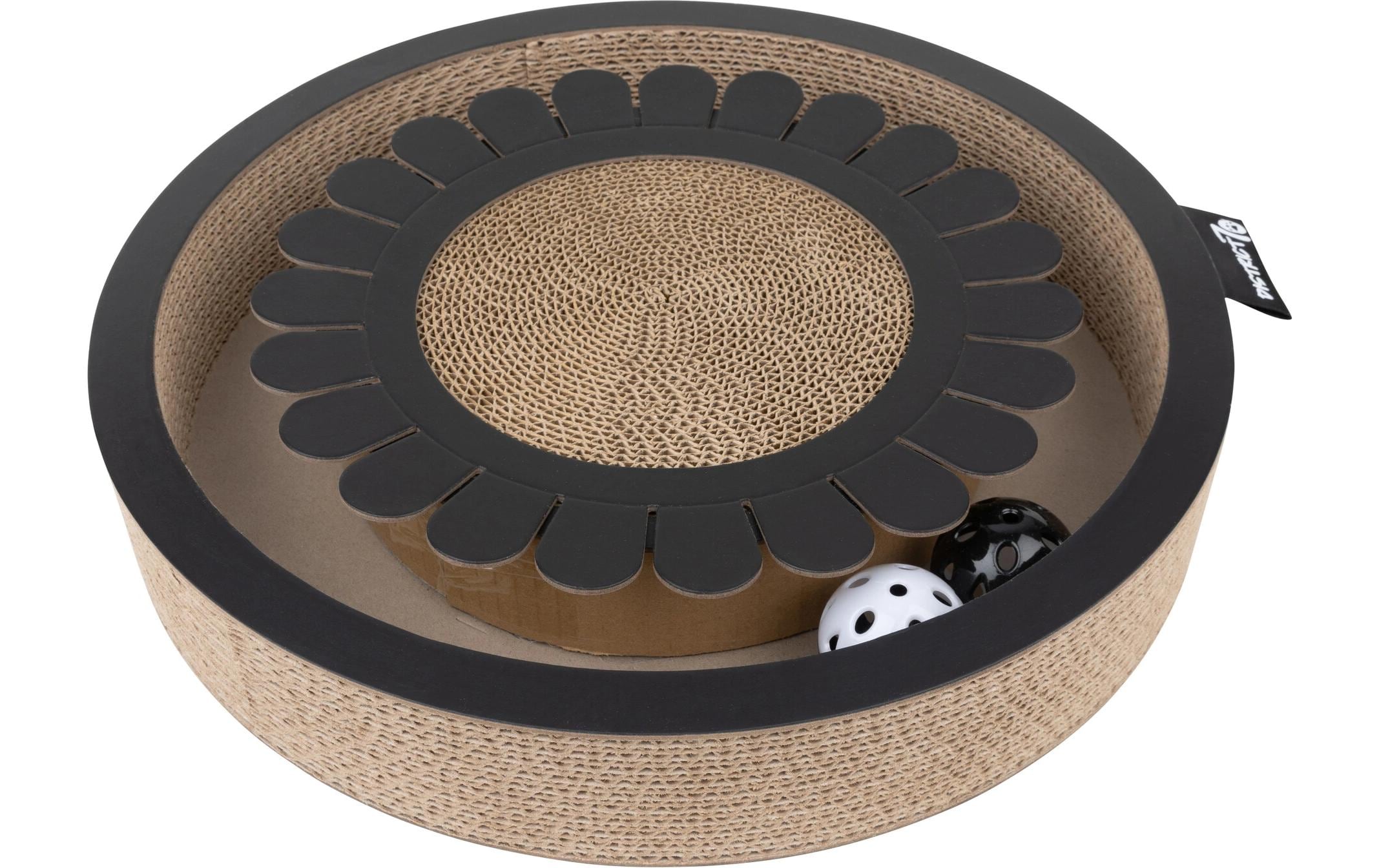 District70 Spielboard Bloom Black 2 Bälle mit Glocke, 32x32x6cm
