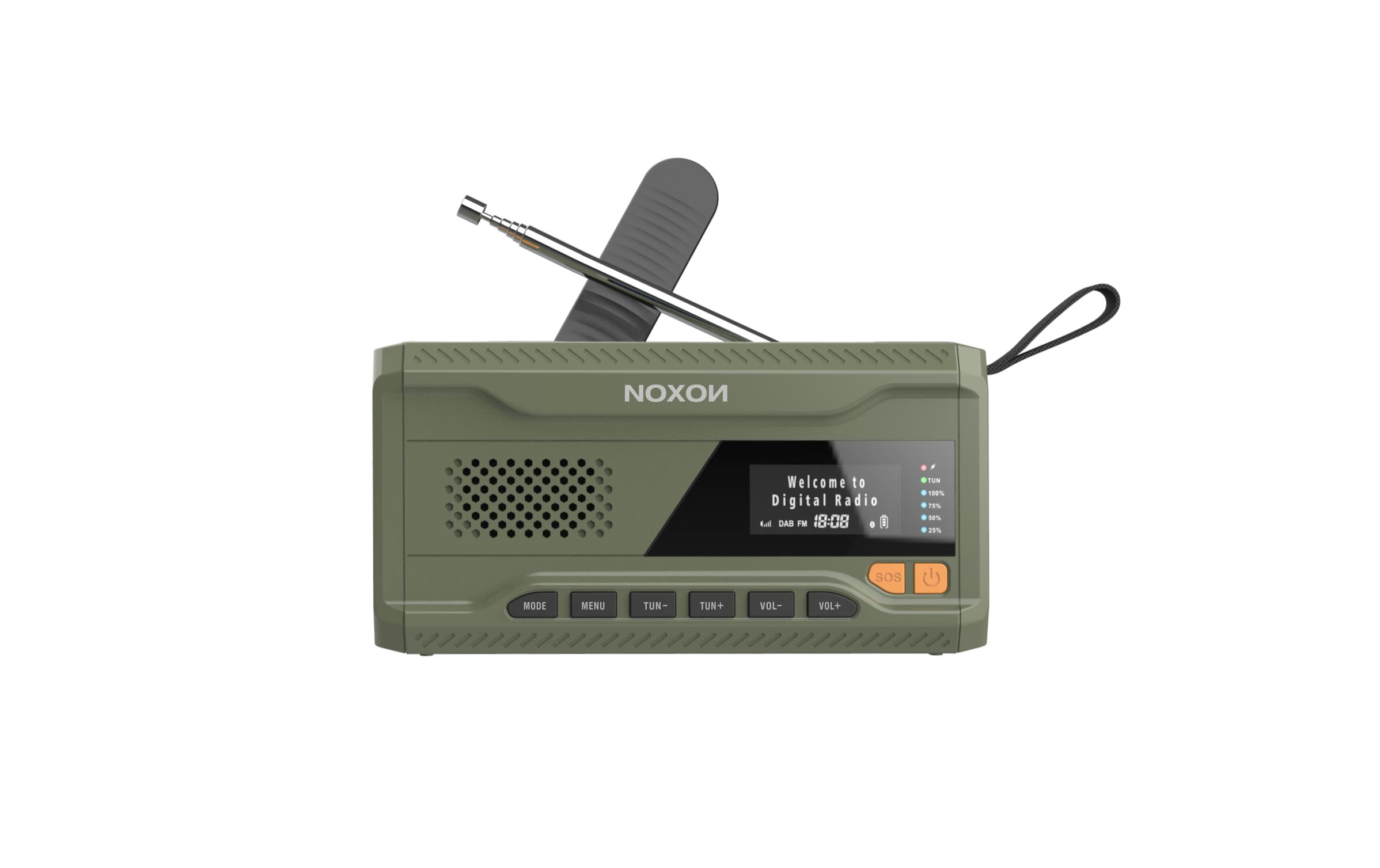 Noxon Dynamo Solar 211, DAB+ Radio BT, Solar, Dynamo, bis 15h Akku