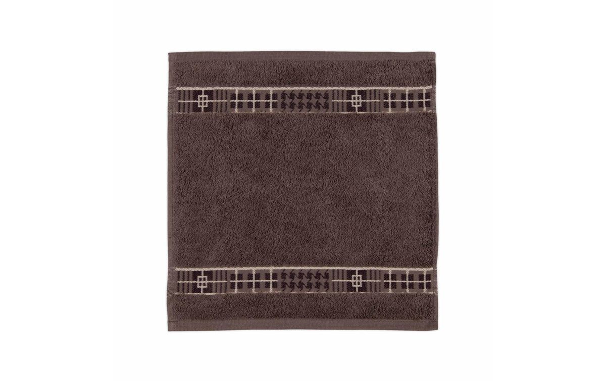 Frottana Waschlappen Fjord 30x30cm, 100% Baumwolle, Ash