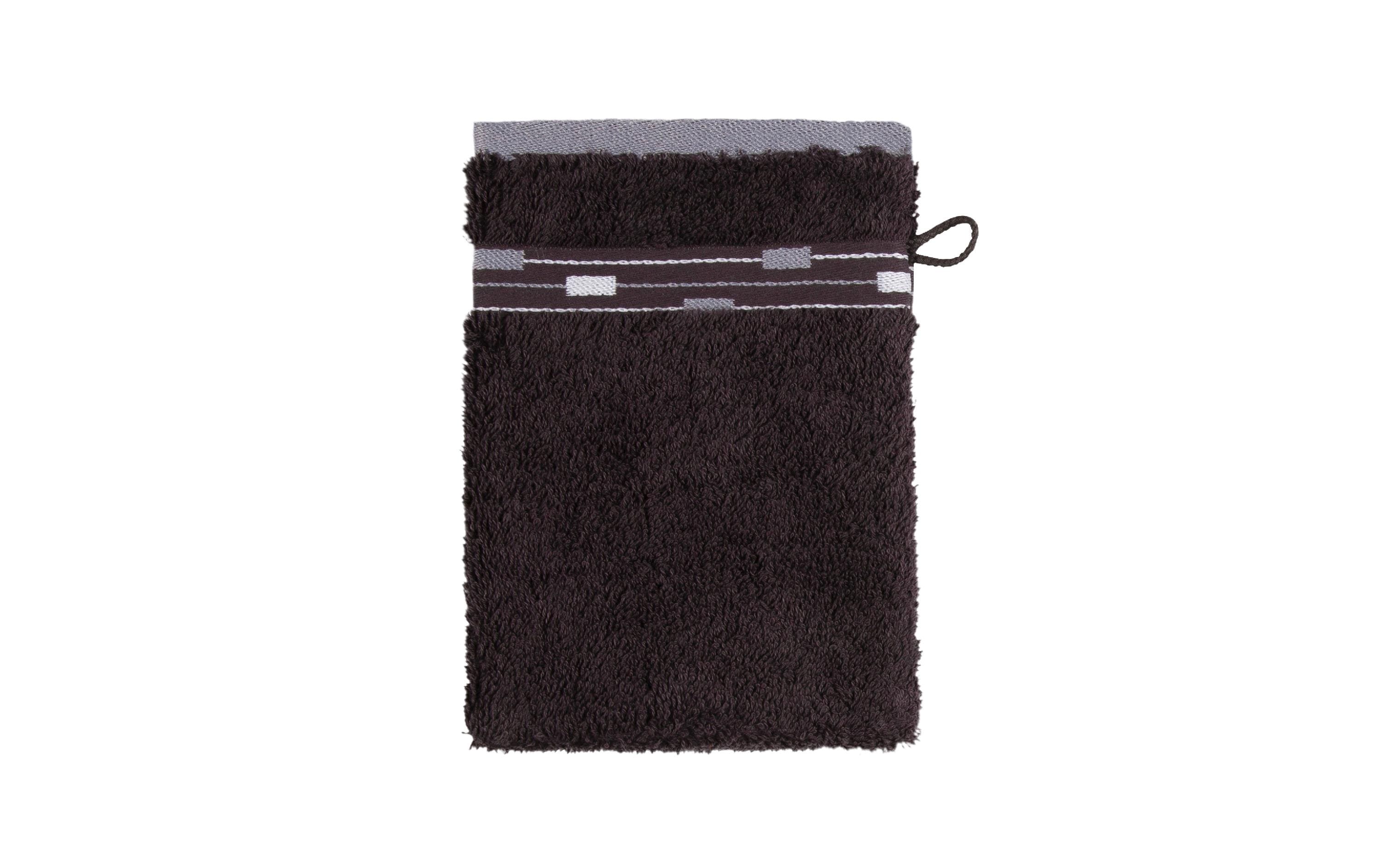 Frottana Waschhandschuh Magic 15x20cm, 100% Baumwolle, Graphite