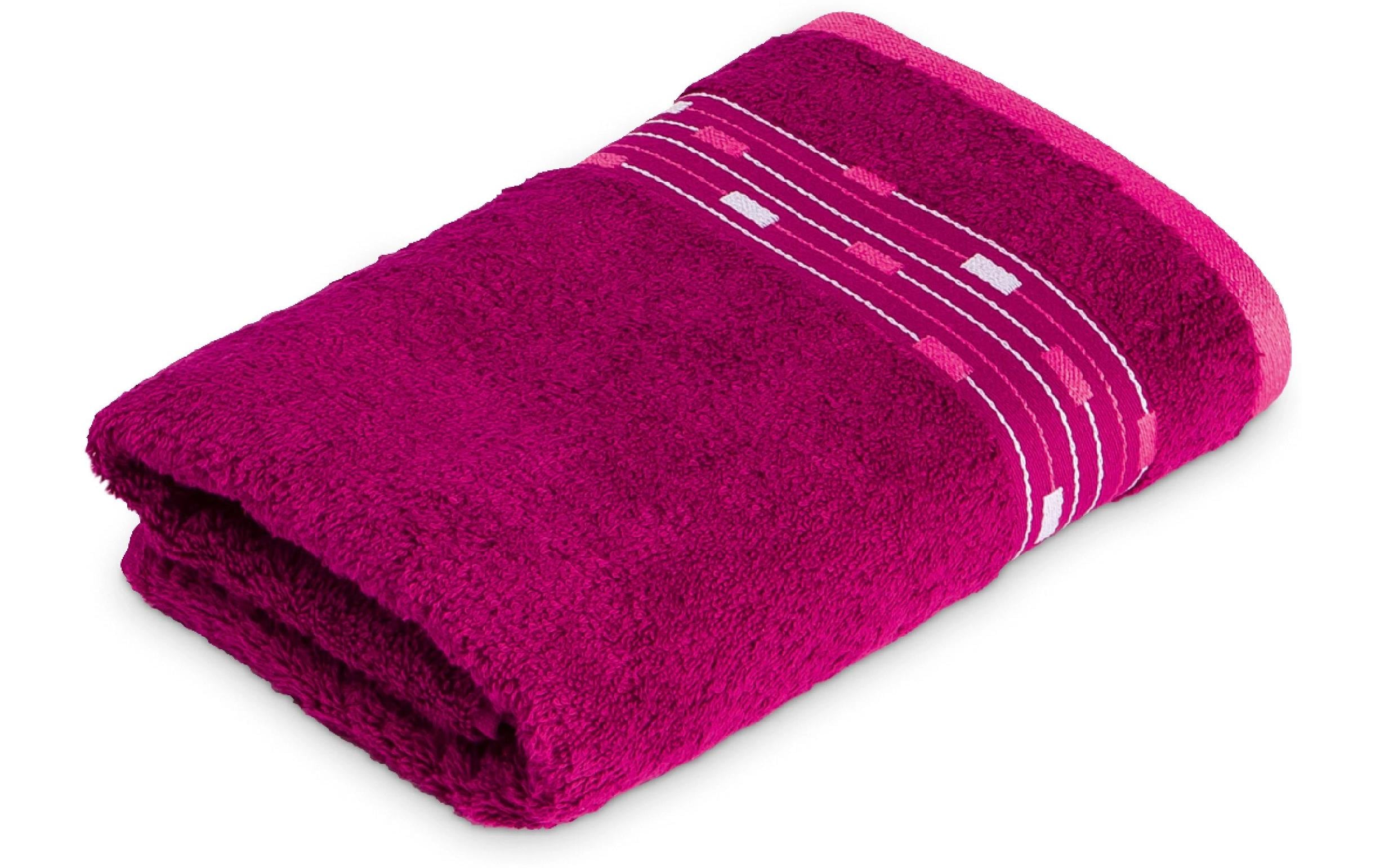 Frottana Duschtuch Magic 67x140cm, 100% Baumwolle, Berry