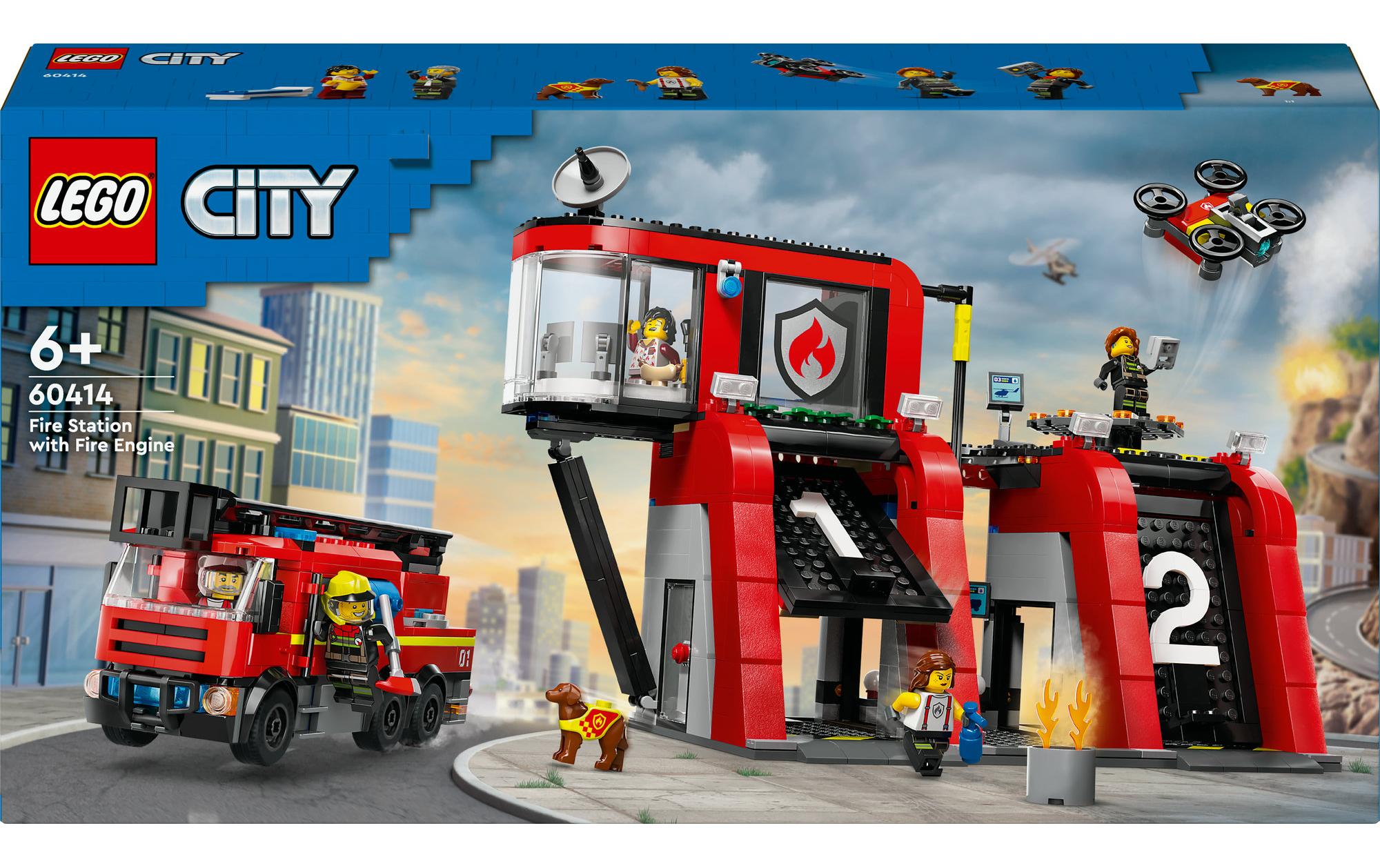 LEGO Feuerwehrstation Drehleiterfahrzeug City Fire