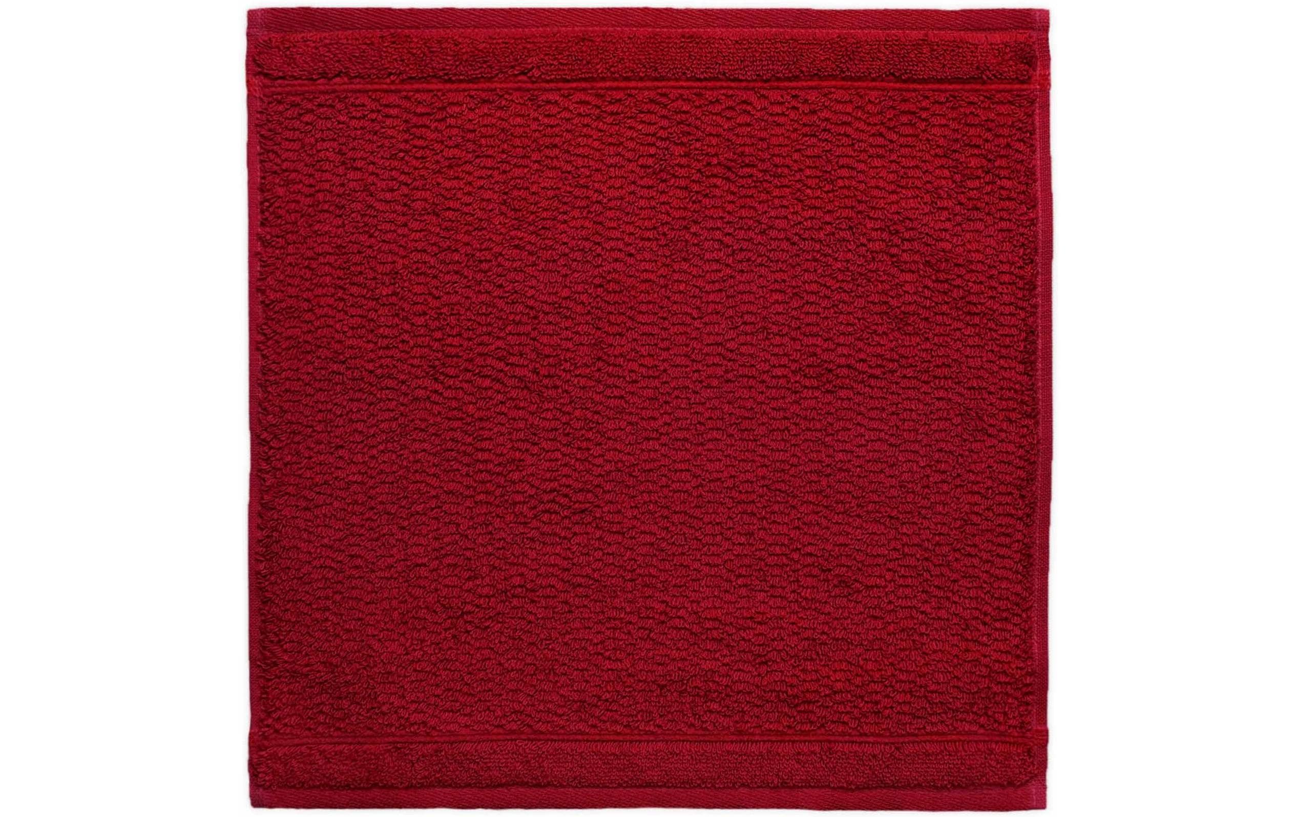Frottana Waschlappen Pearl 30x30cm, 100% Baumwolle, Ruby