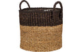 Scheurich Übertopf Korb Seegras mit Griff Plastikeinsatz, 28x24 cm (DxH), 13.12 L
