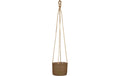 Scheurich Hängeampel Seegras, Braun Plastikeinsatz, 17x15 cm (DxH), 3.45 L