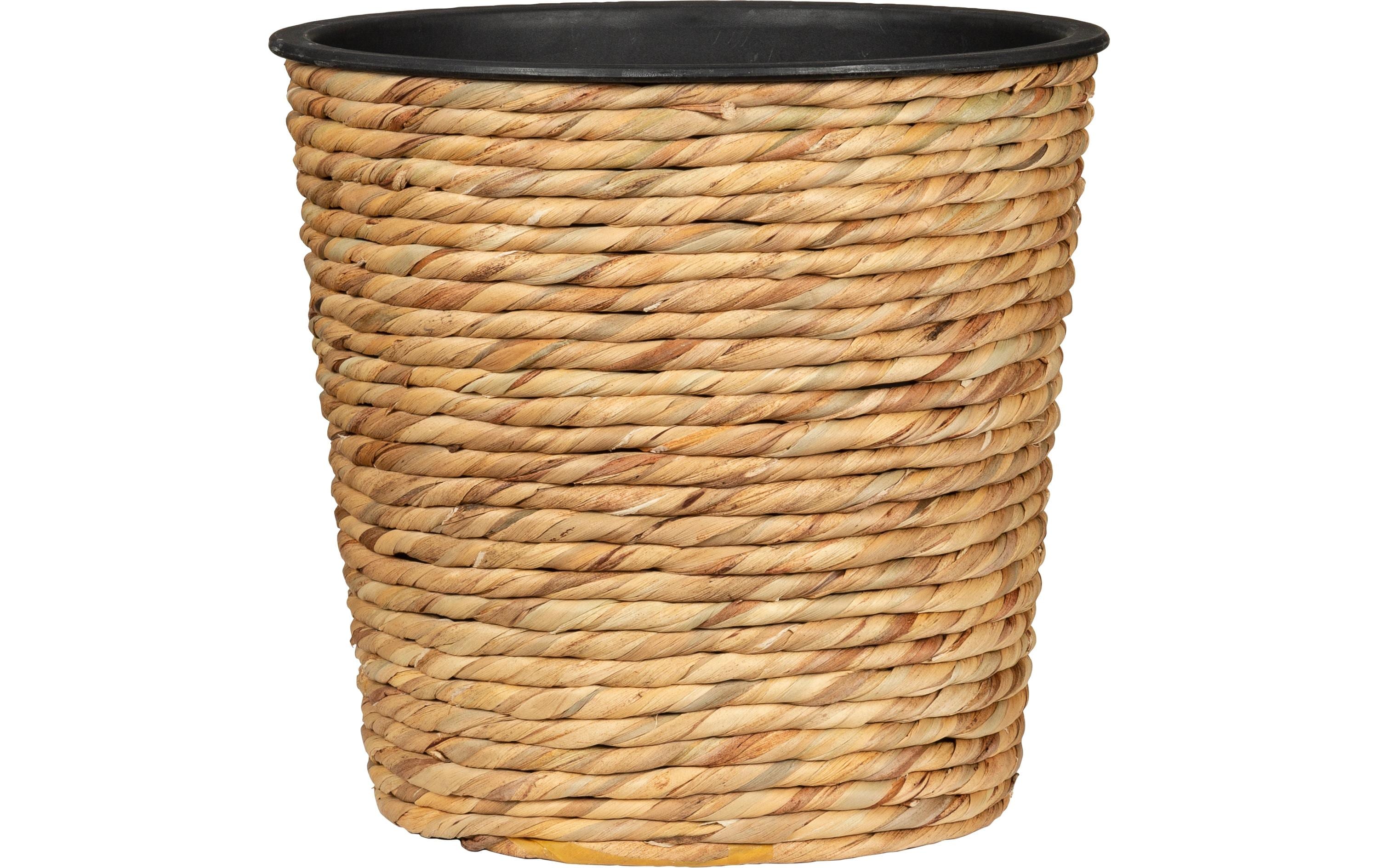 Scheurich Übertopf Korb Wasserhyazinthe Plastikeinsatz, 34x31 cm (DxH), 34.1 L