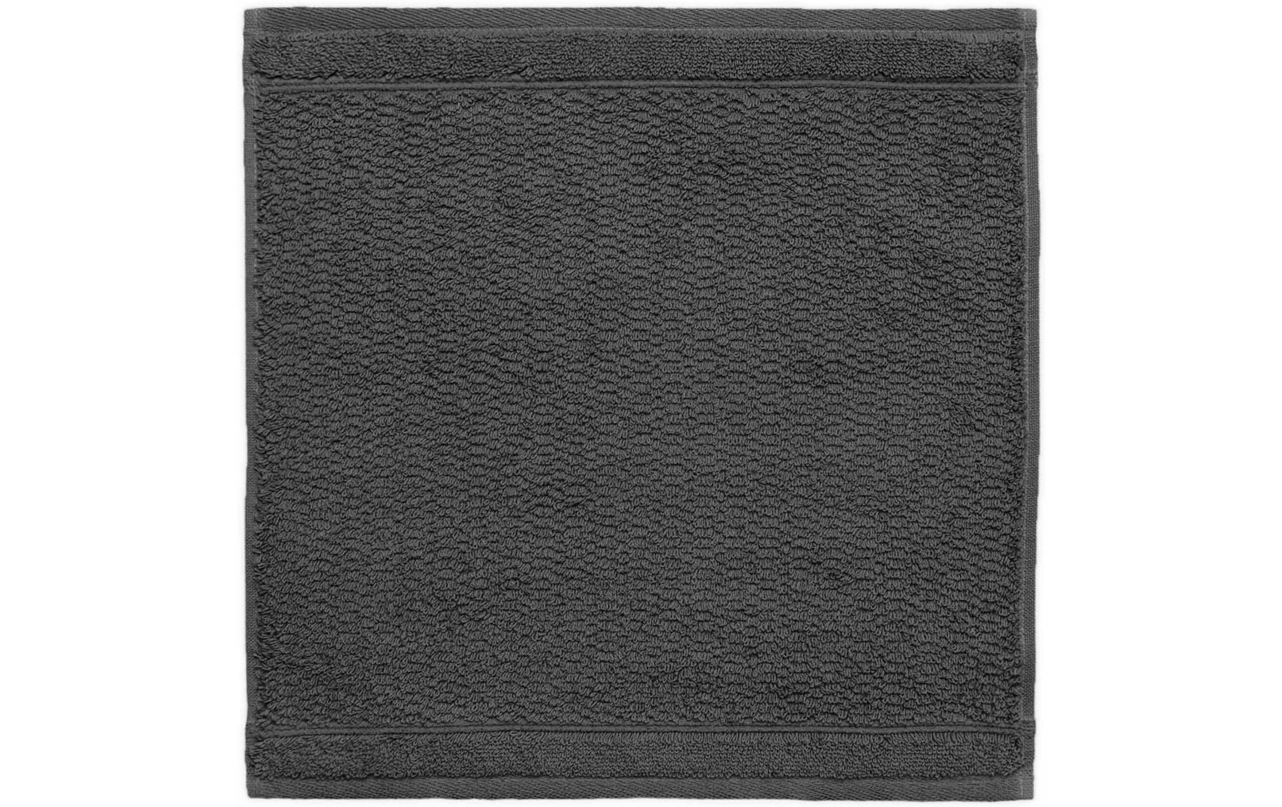 Frottana Waschlappen Pearl 30x30cm, 100% Baumwolle, Graphite