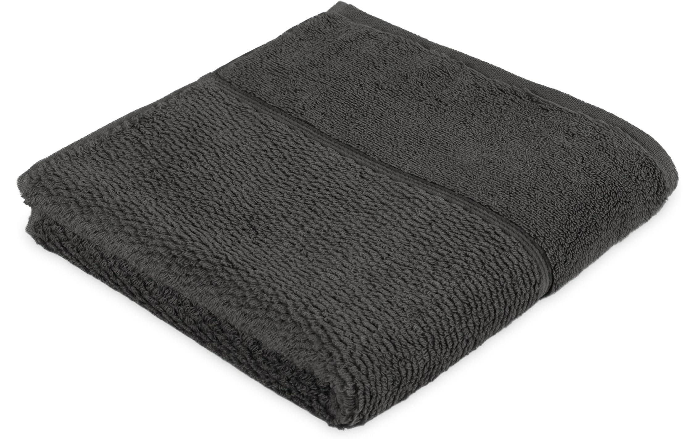 Frottana Handtuch Pearl 50x100cm, 100% Baumwolle, Graphite