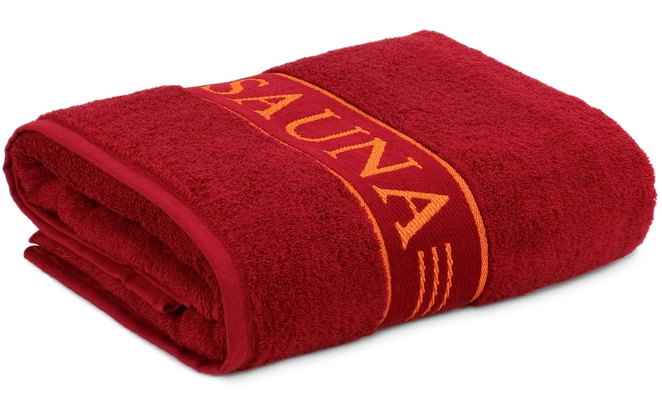 Frottana Saunatuch 80x200cm, 100% Baumwolle, Ruby
