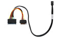 Highpoint U.2 NVME SFF-8643 - SFF-8639 0.5m Kabel, mit SATA 15Pin Stromanschluss