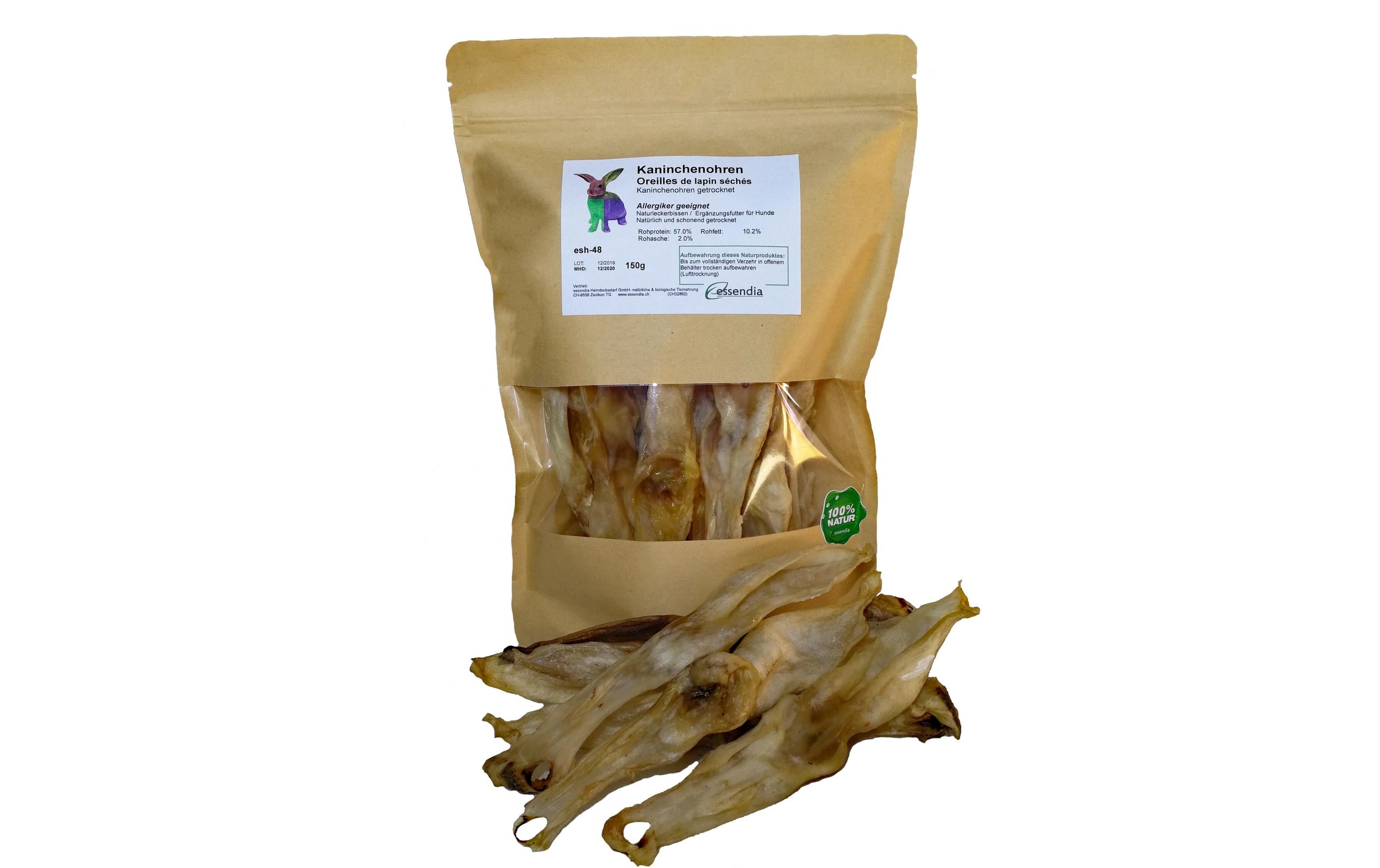 Essendia Kaninchenohren ohne Fell 150g