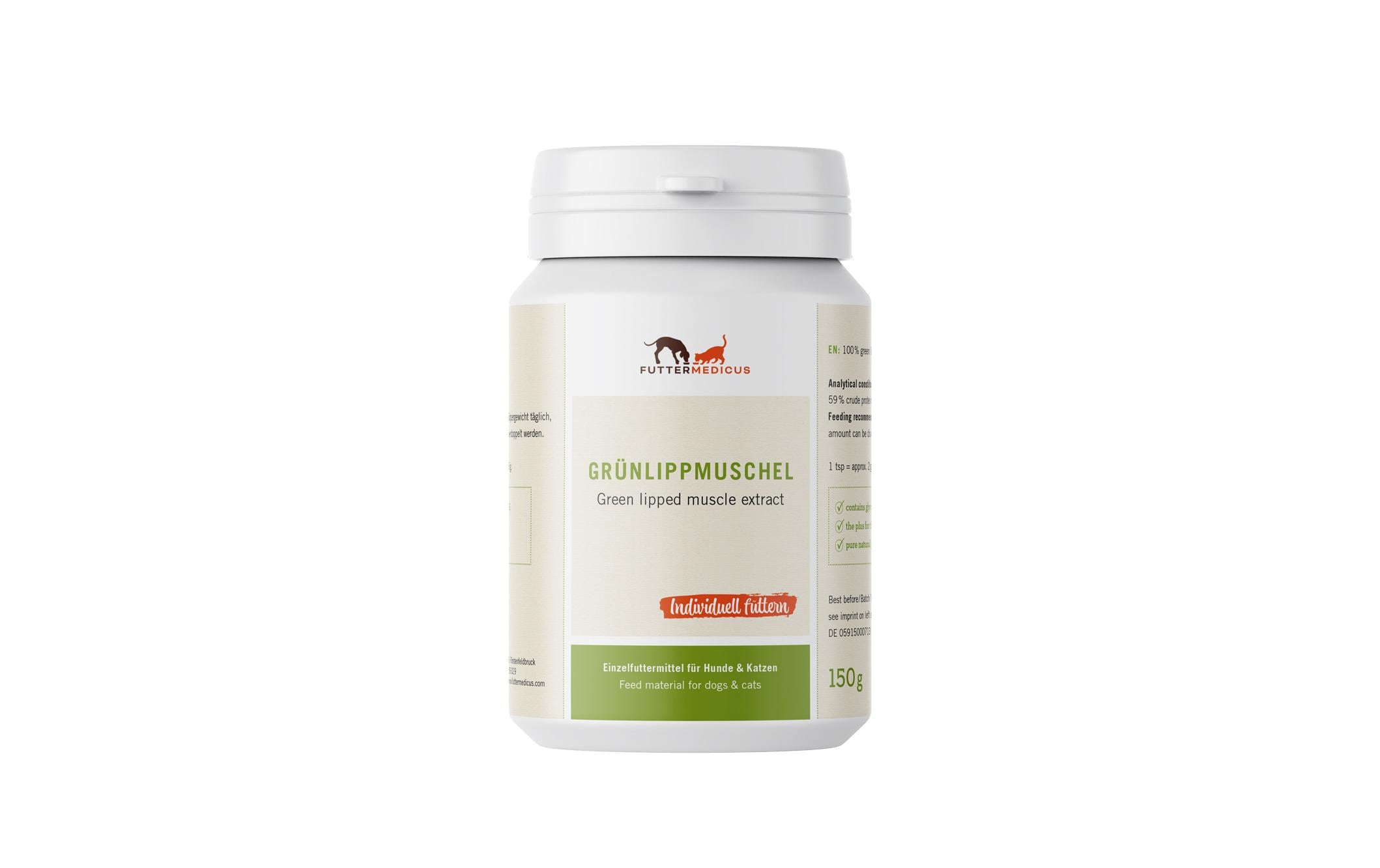 Futtermedicus Grünlippmuschelpulver 150g