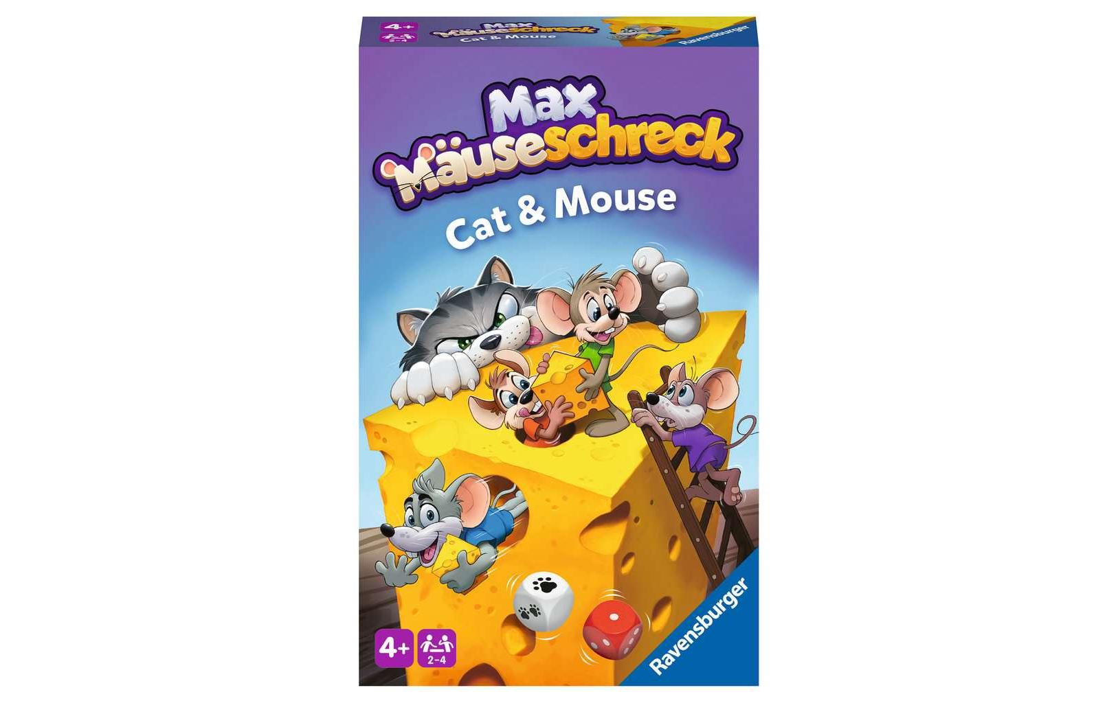 Würfelspiel Max Mäuseschreck 4-8 Jahre, 2 bis 4 Spieler