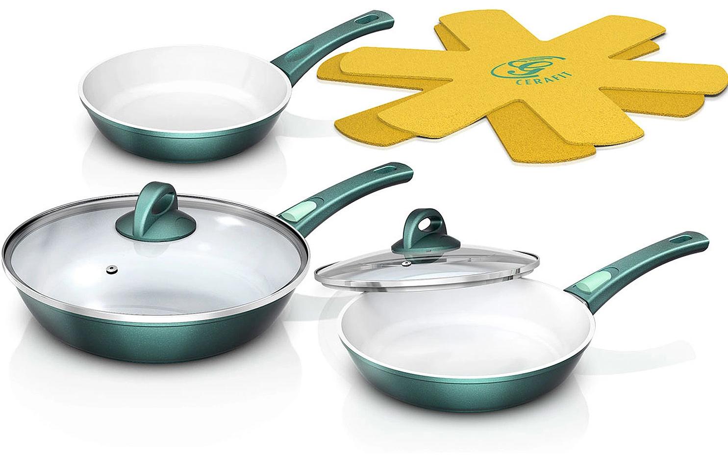 Genius Pfannenset Cerafit Fusion Set 7t-tlg, grün
