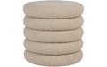 House Nordic Pouf Brooklyn Beige Mit Stauraum, Ø44x44 cm