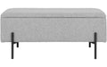 House Nordic Sitzbank Watford Hellgrau Mit Stauraum, L:36.5, B:95, H:46cm