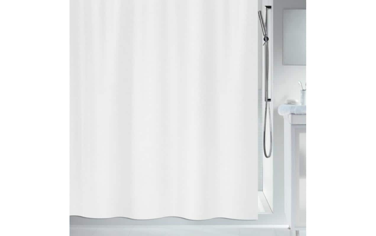 spirellaPRIMO-BioactiveDuschvorhang, Weiss Polyester, 120x200 cm (BxH), waschbar 40 °C