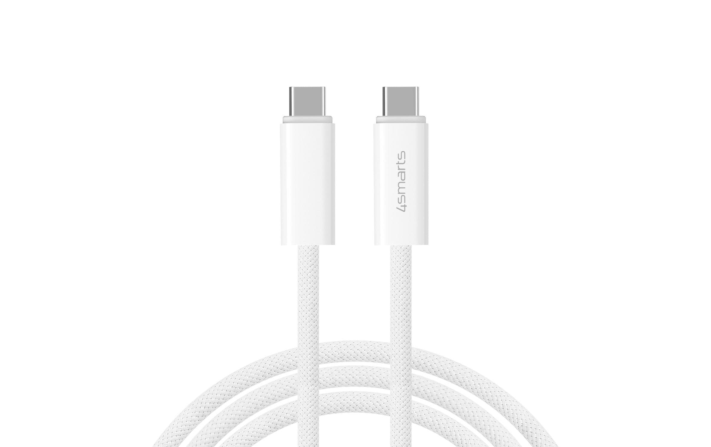 4smarts USB-C PremiumCord, 1.5m 240Watt, Farbe: Weiss