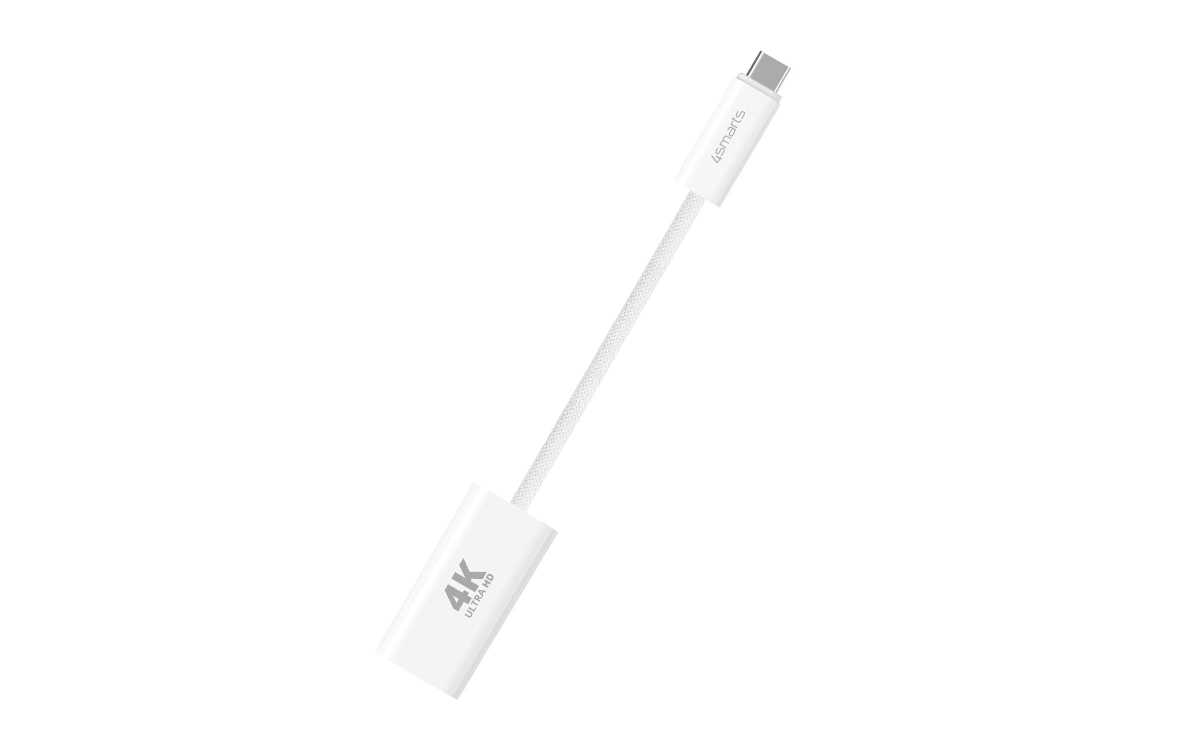 4smarts USB-C auf HDMI Buchse, 15cm Farbe: Weiss