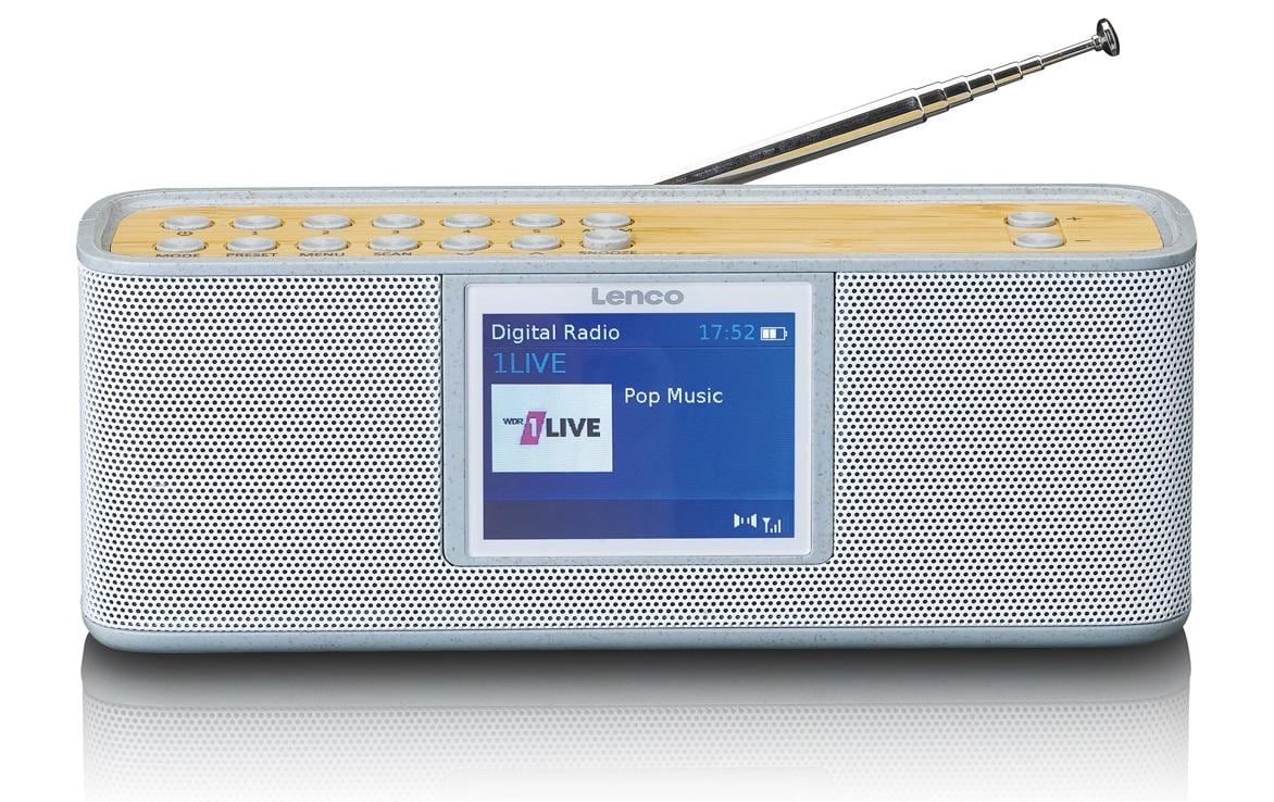 Lenco PDR-046GY Portable DAB+ Radio, inkl. Akku, BT