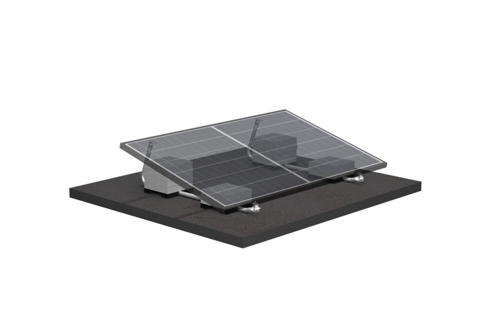 Solar-pac Montageset Flachdach 926-1150mm für 1 Module Höhe 28-50mm