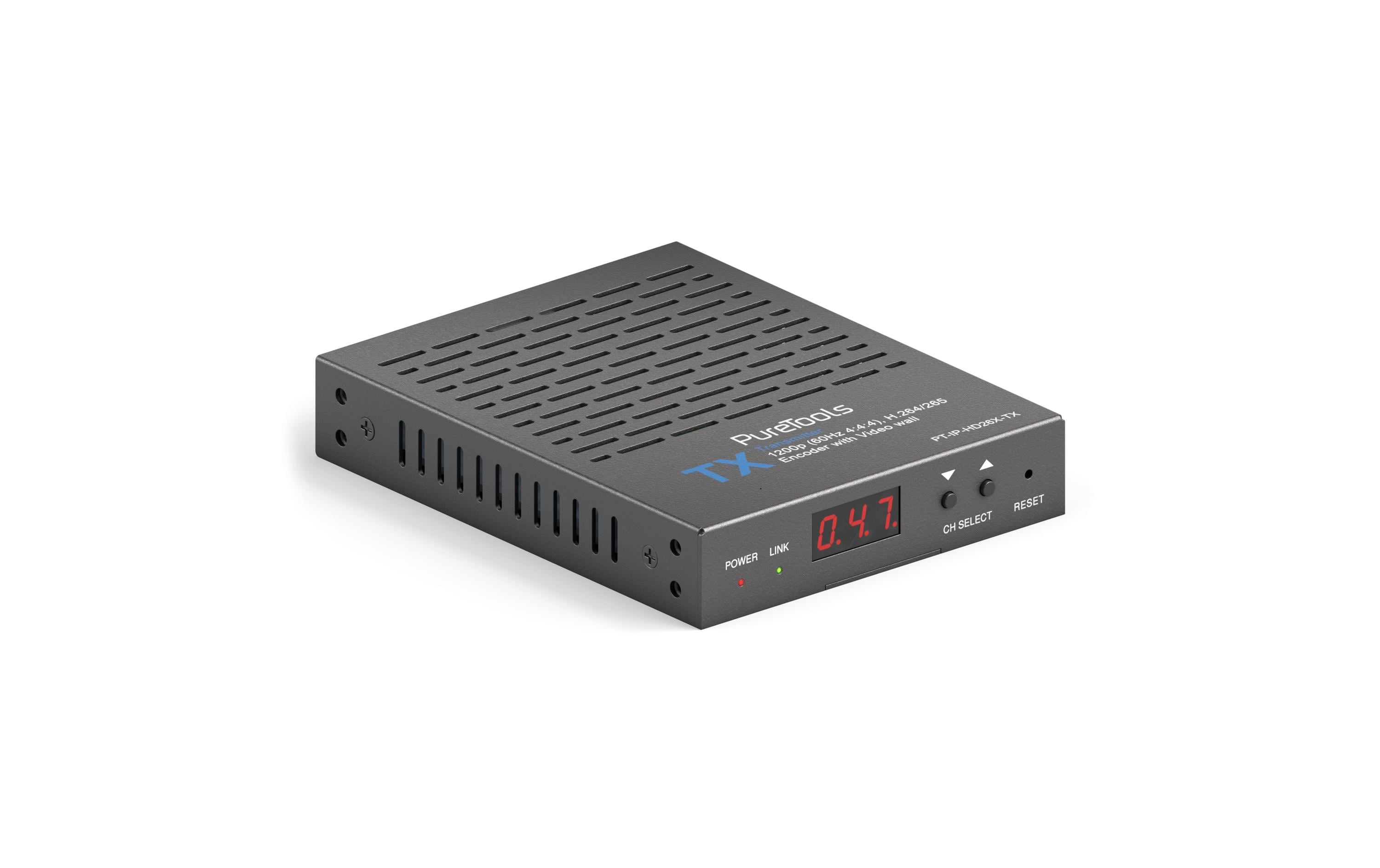 PureTools PT-IP-HD26X-TX HDMI IP Transmitter, H.264/265 IP steaming