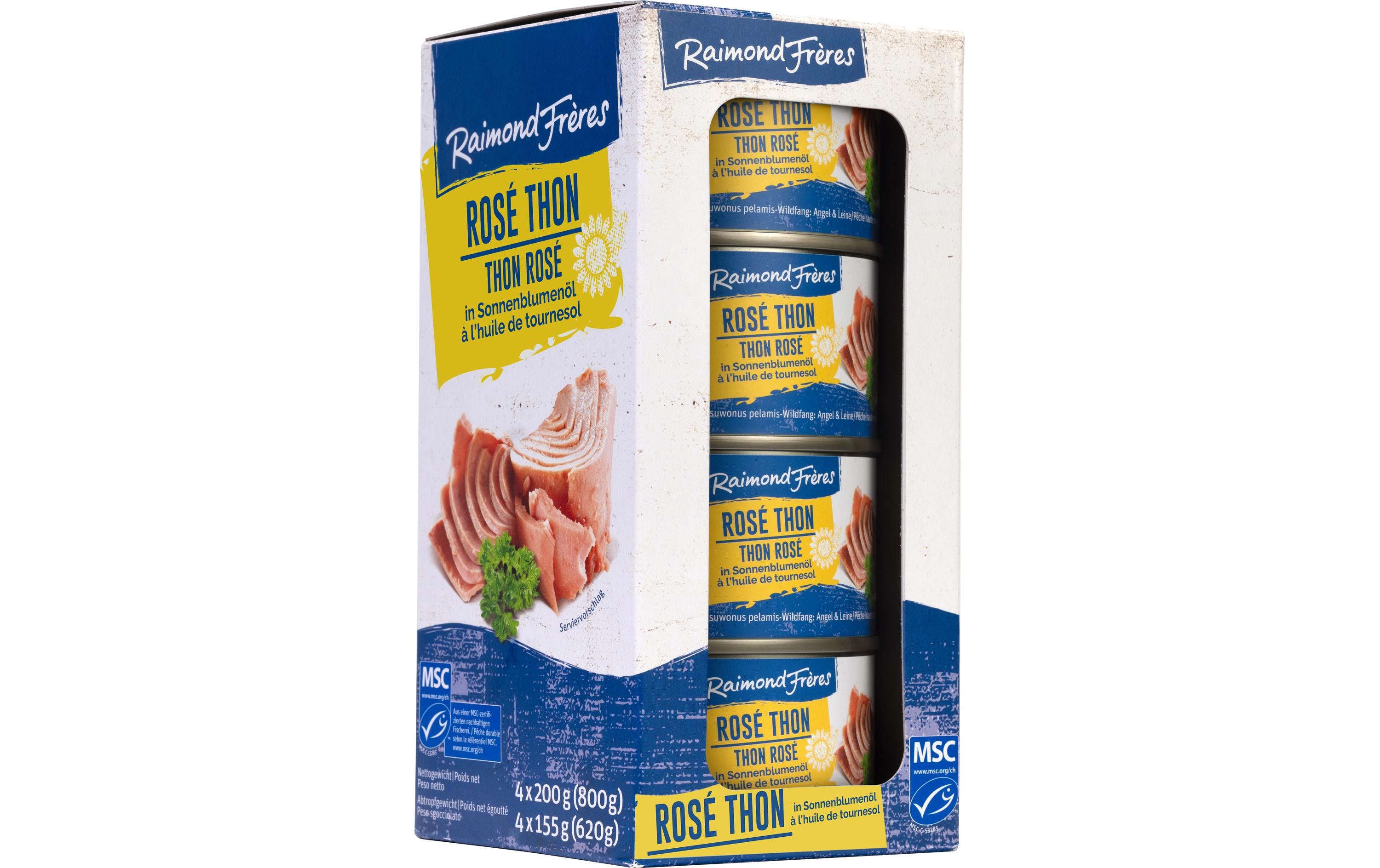 MSC Rosé Thon (Skipjack) Sonnenblumenöl 4 x 200 g