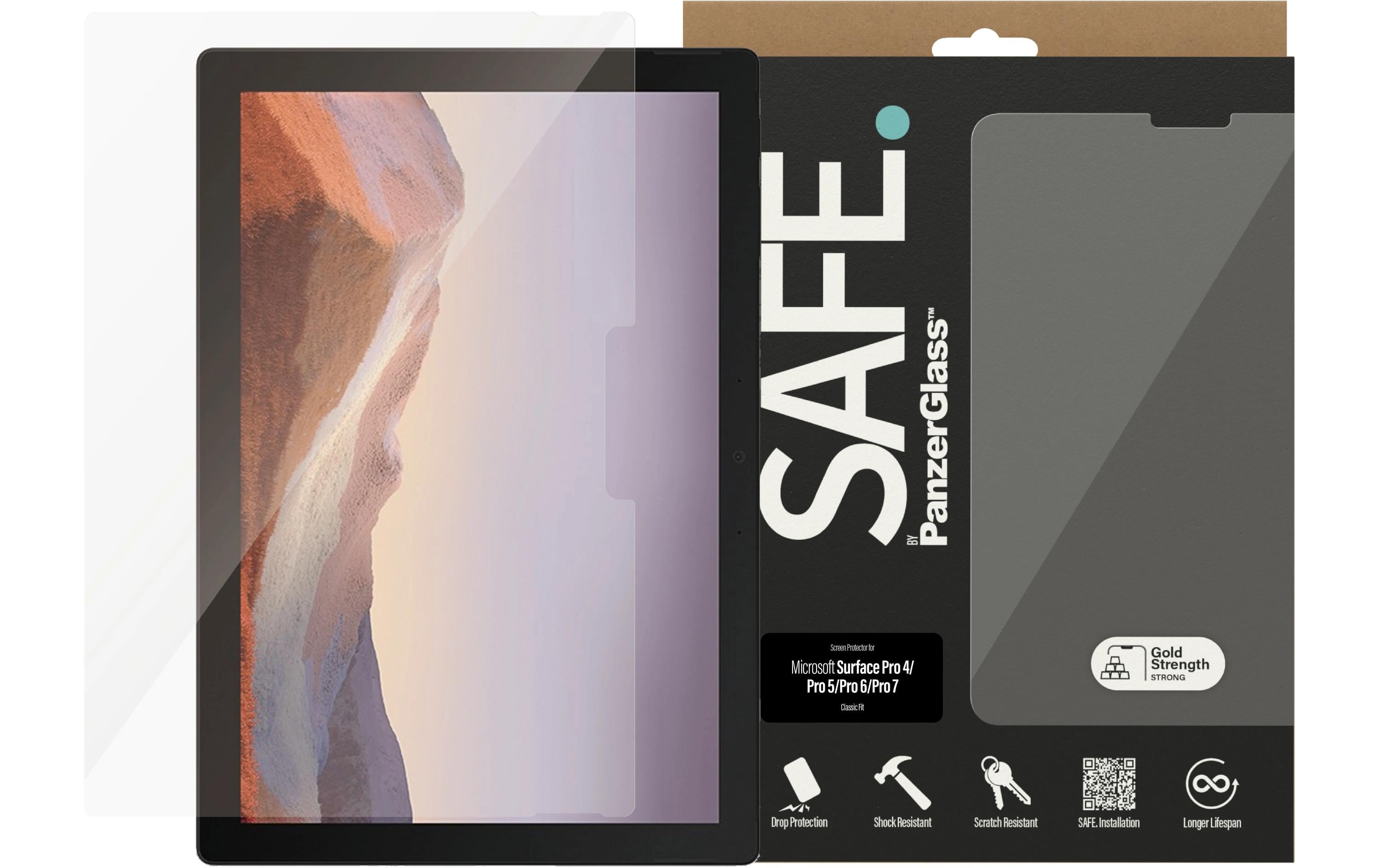 SAFE. Displayschutz Case Friendly fürs Microsoft Surface Pro 4/5/6/7