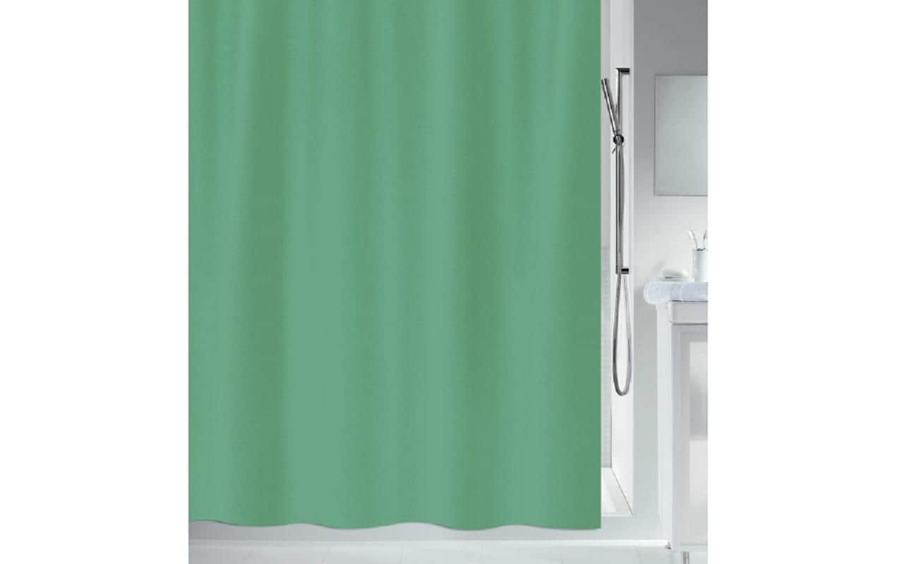 spirella Duschvorhang Primo, Grün 180x180 cm, Polyester, waschbar 40 Grad