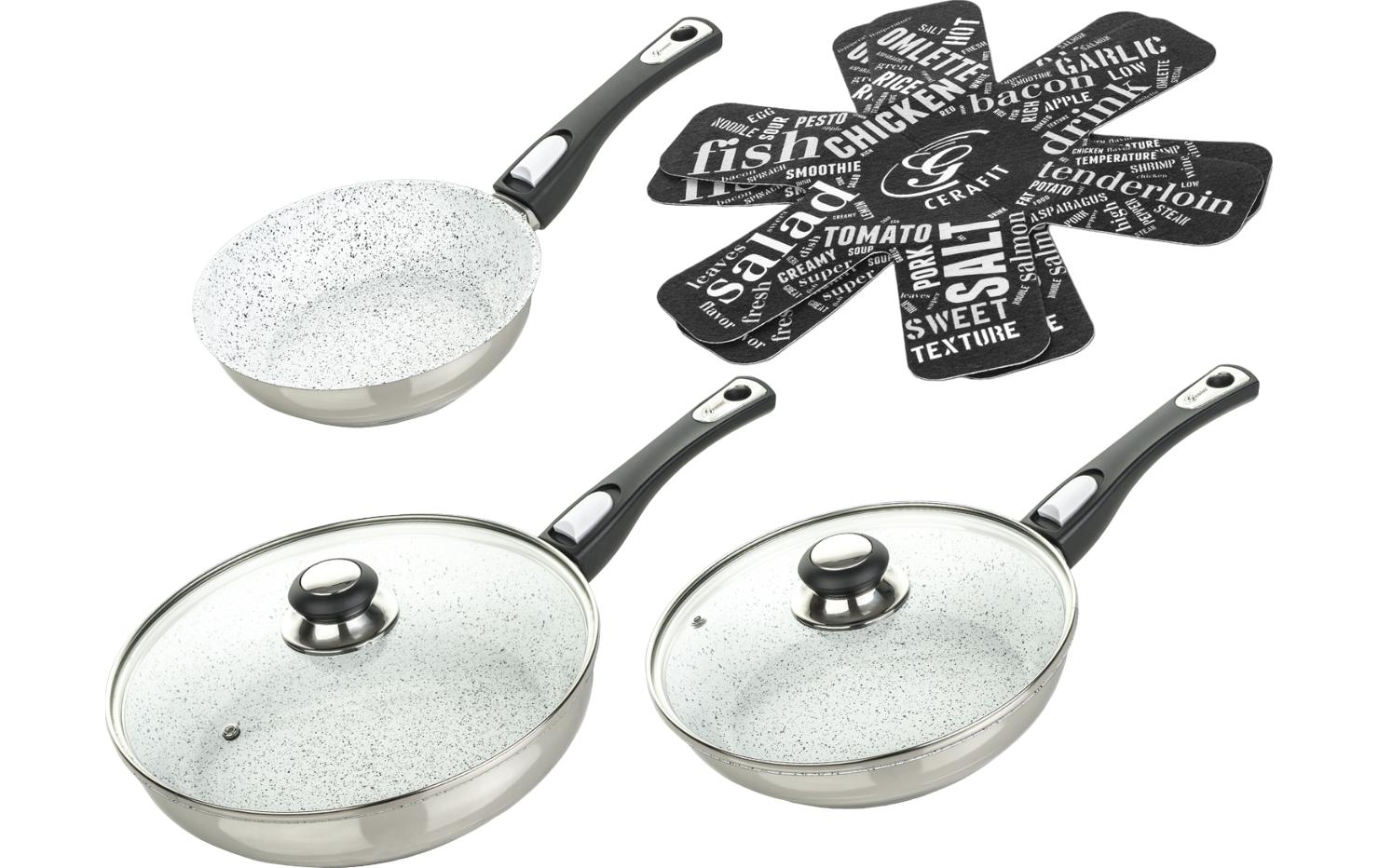 Genius Pfannenset Cerafit Mont Blanc Set 7-tlg, grün