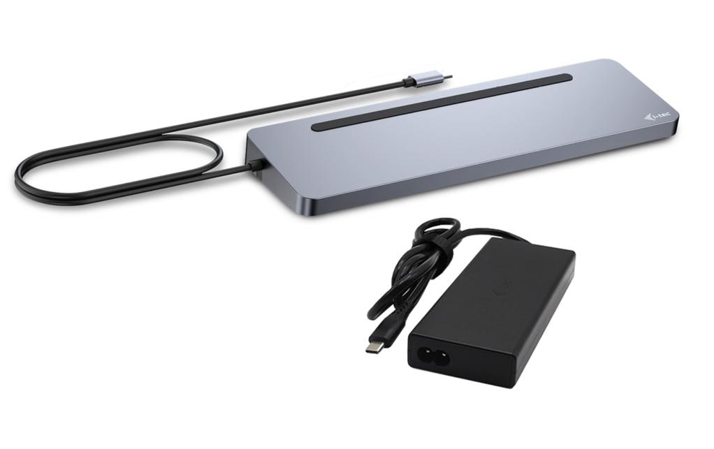 i-tec USB-C Metal Ergonomic 4K Dock 3x Display Docking Station with PD 100 W