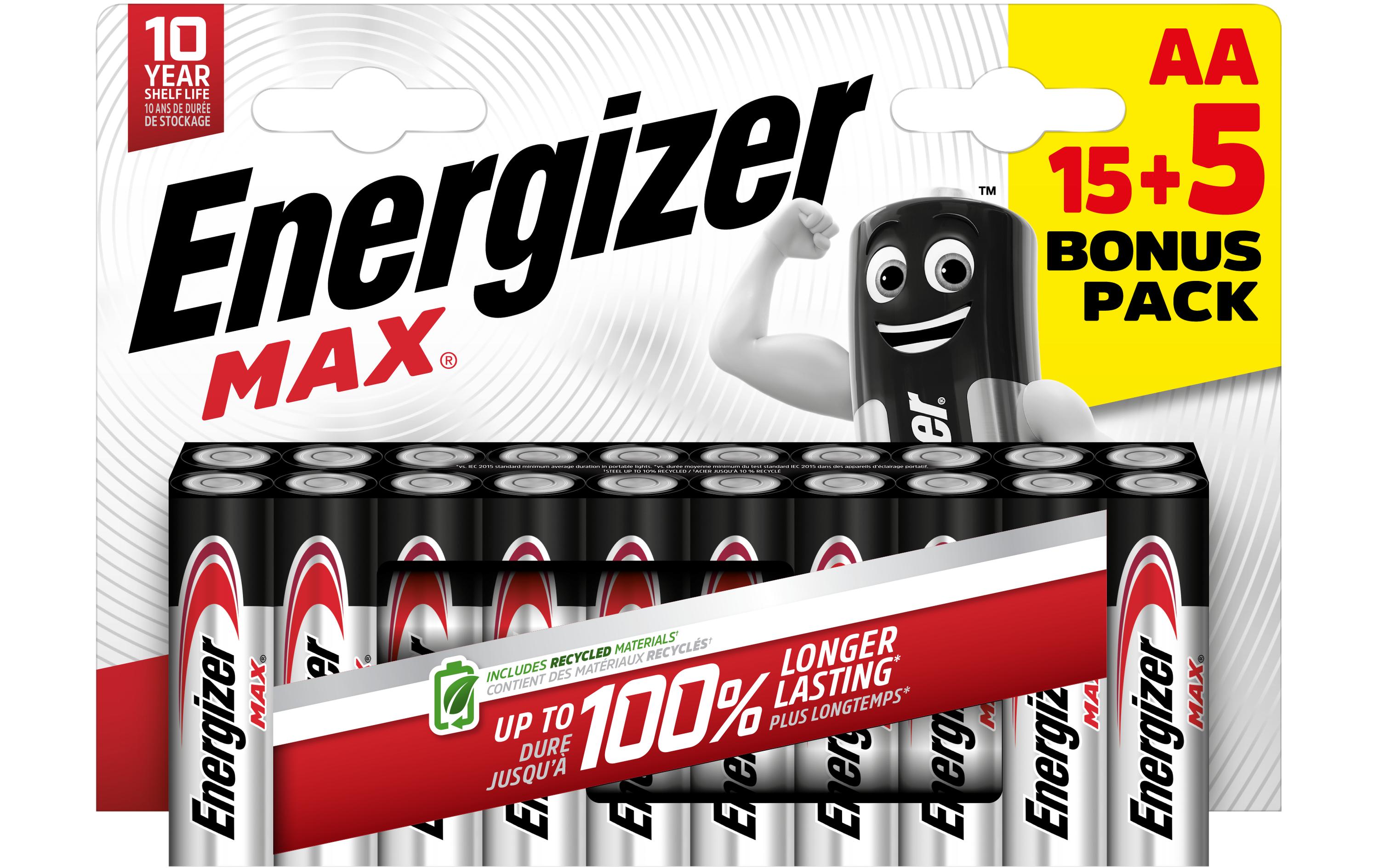 ENERGIZER Max Promo AA 15 plus 5 Stk.