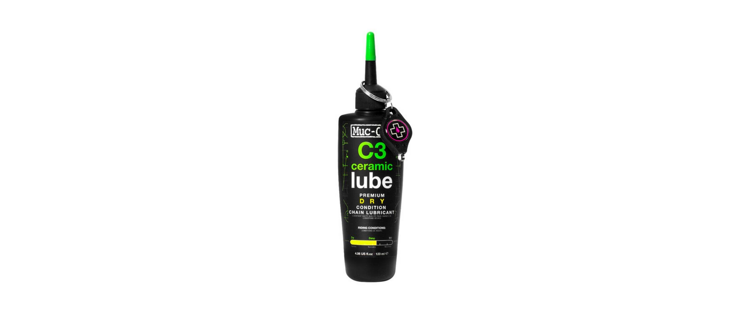 Muc-Off Dry Ceramic Lube enthält Fluorpolymere und Bornitrid