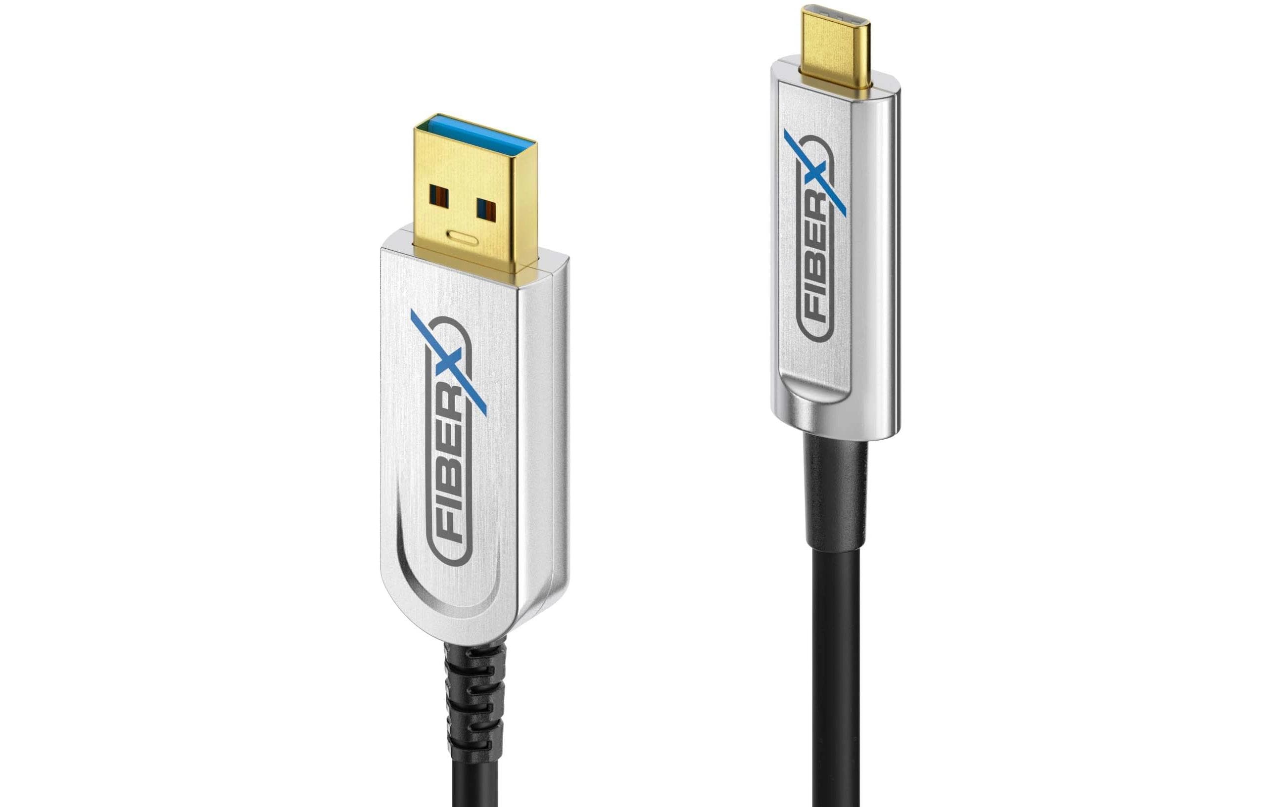 FiberX FX-I630-030 USB3.2 USB-C//USB-A AOC Glasfaserkabel 30m