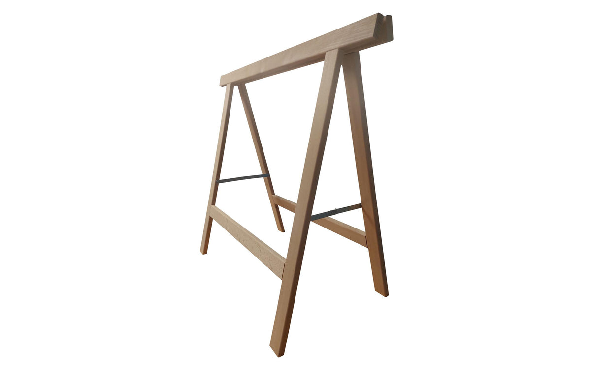 Holz Zollhaus Klappbock aus Holz 90x80 cm, Buche, Traglast 60kg, FSCMix 70%