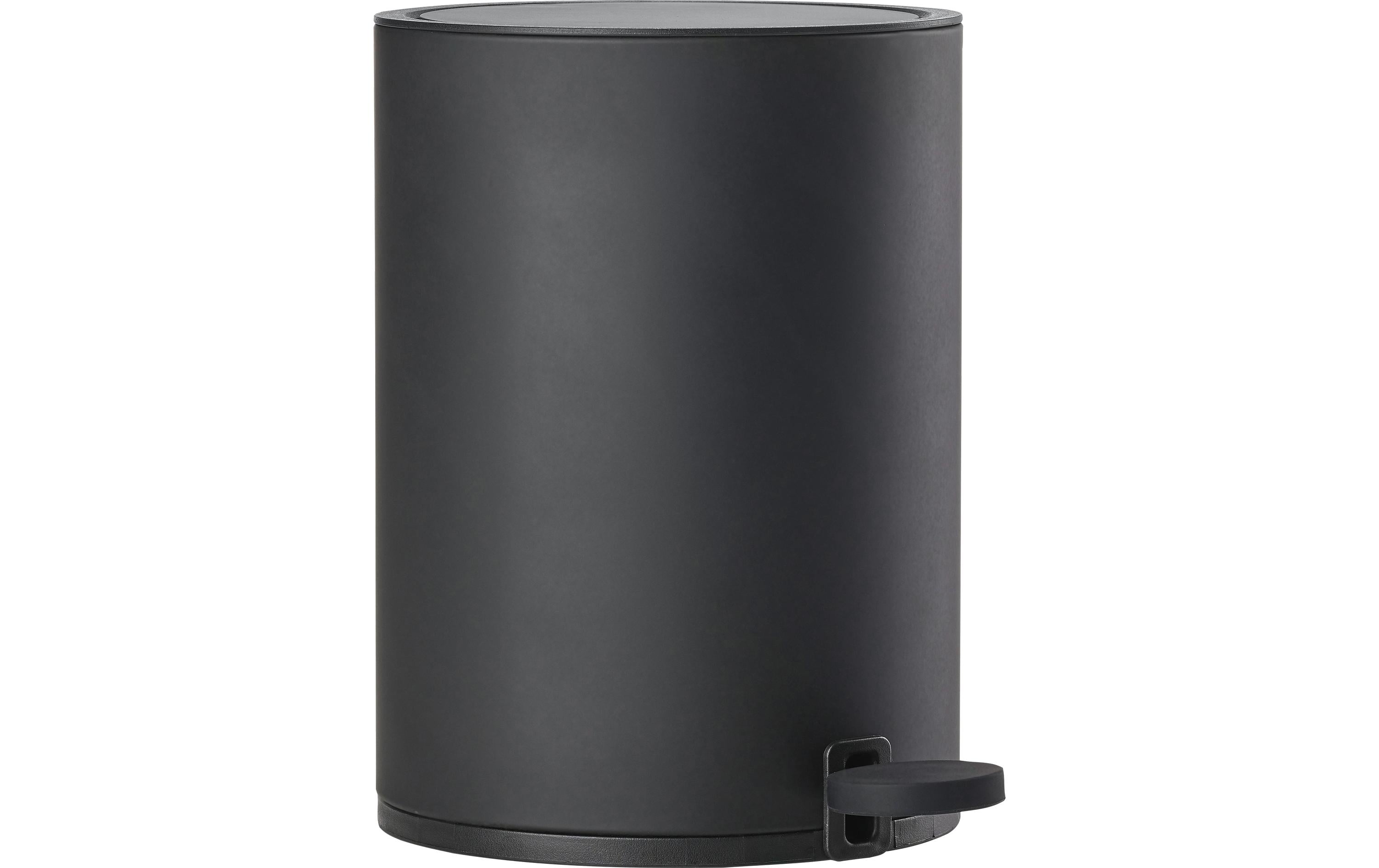 Zone Treteimer Karma 3 Liter, Schwarz 18.1x26.3 cm (DxH), Stahl, ABS