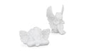 relaxdays Grabengel 2er Set Polyresin, 2 Engel