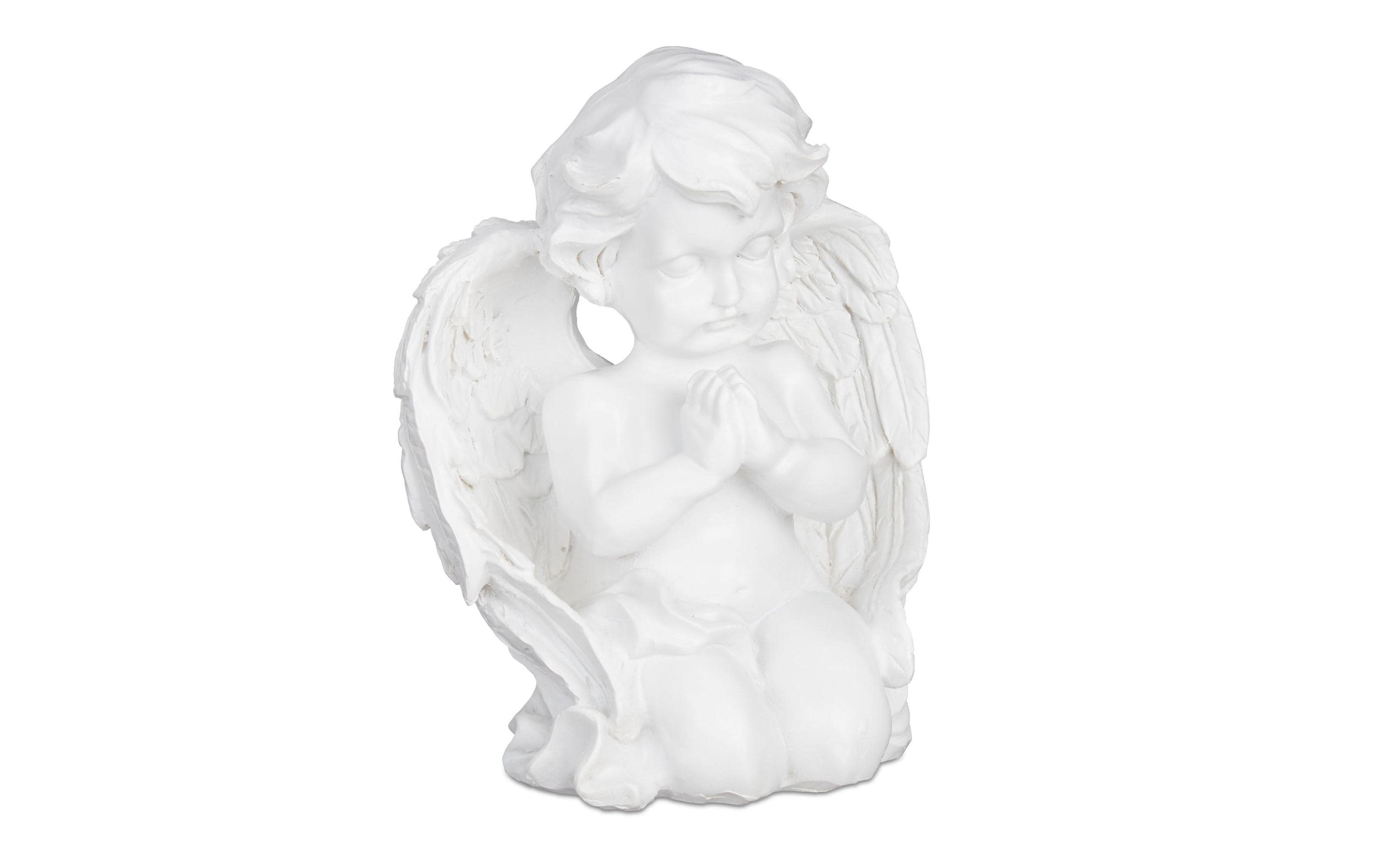 relaxdays Grabengel betend Polyresin, H x B x T:15,5 x 13 x 8,5 cm